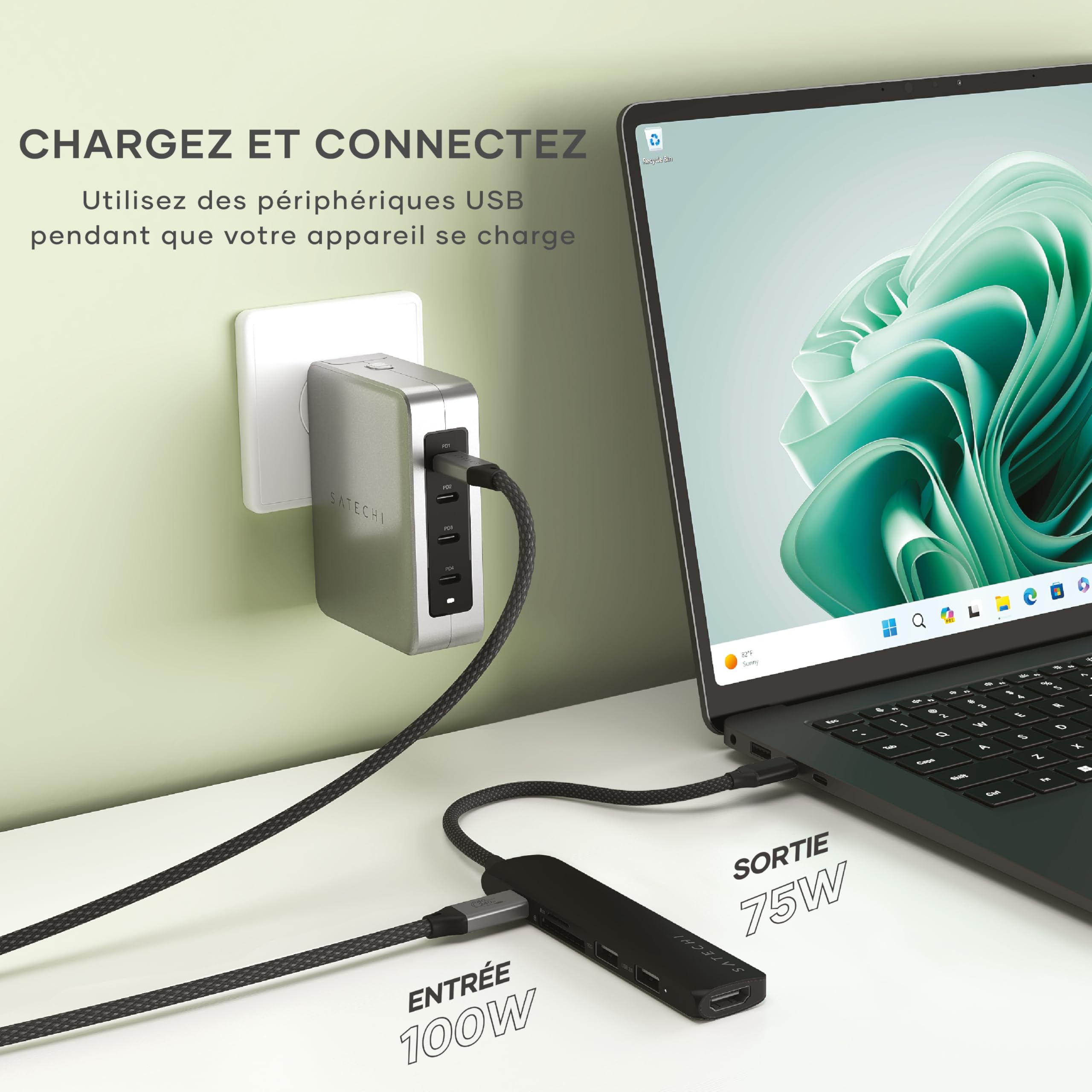 6-IN-1 USB-C MULTIPORT ADAPTER BLACK