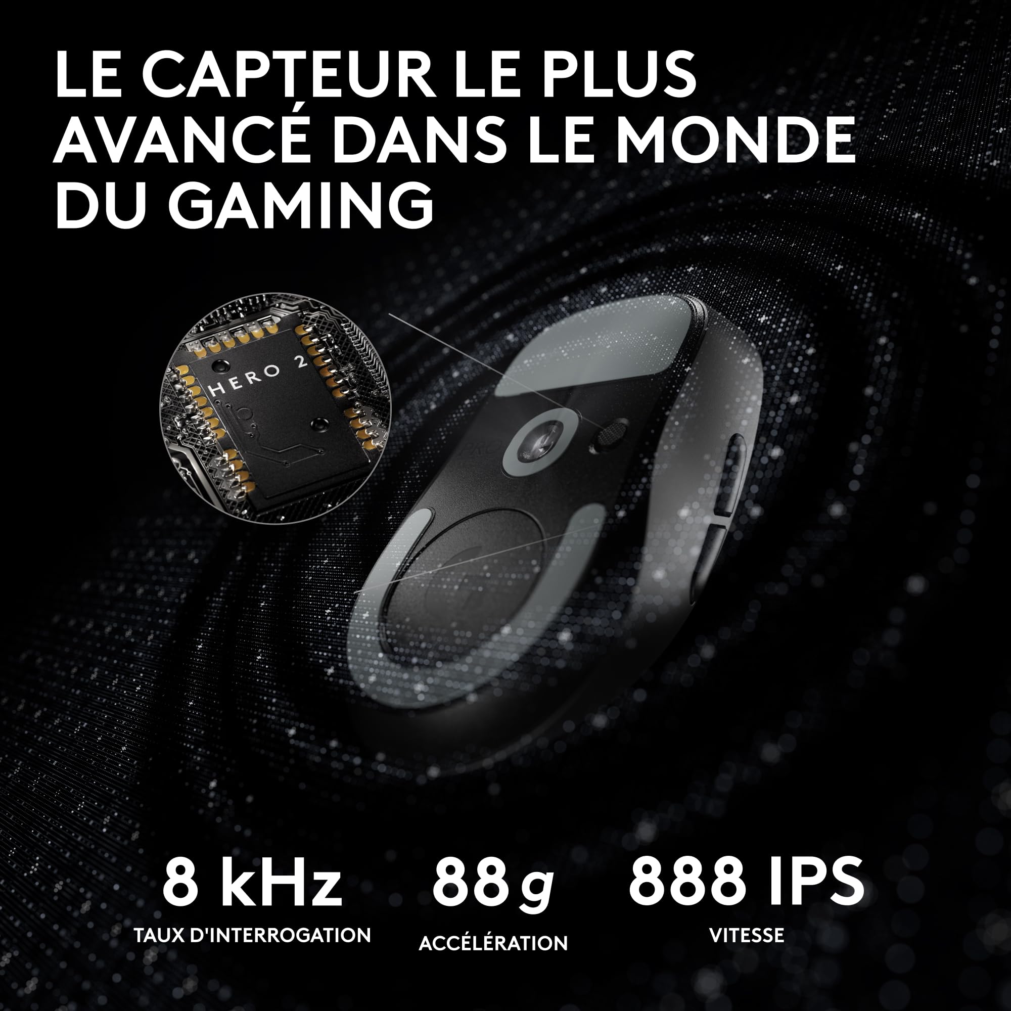 LOGITECH G PRO X SUPERLIGHT 2 Mouse optical 5 buttons wireless 2.4 GHz USB LOGITECH LIGHTSPEED receiver black