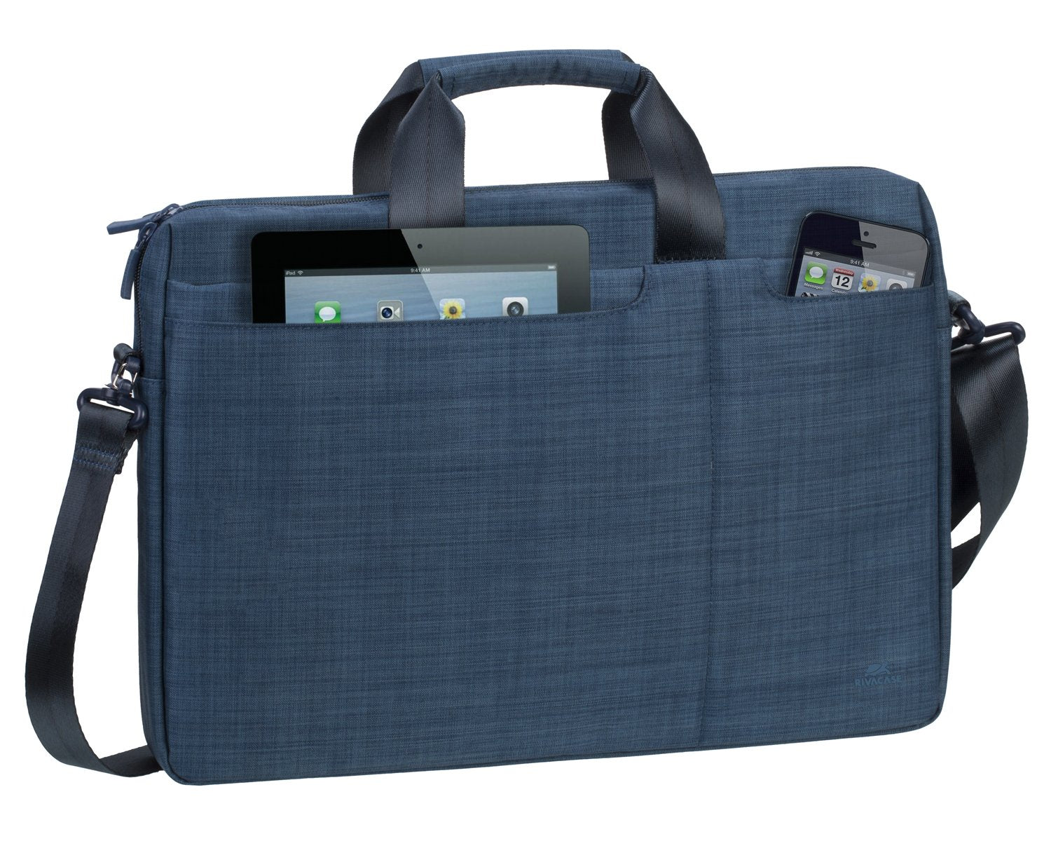 Sacoche business 5 poches 15,6", Polyester ECO bleu pétrole