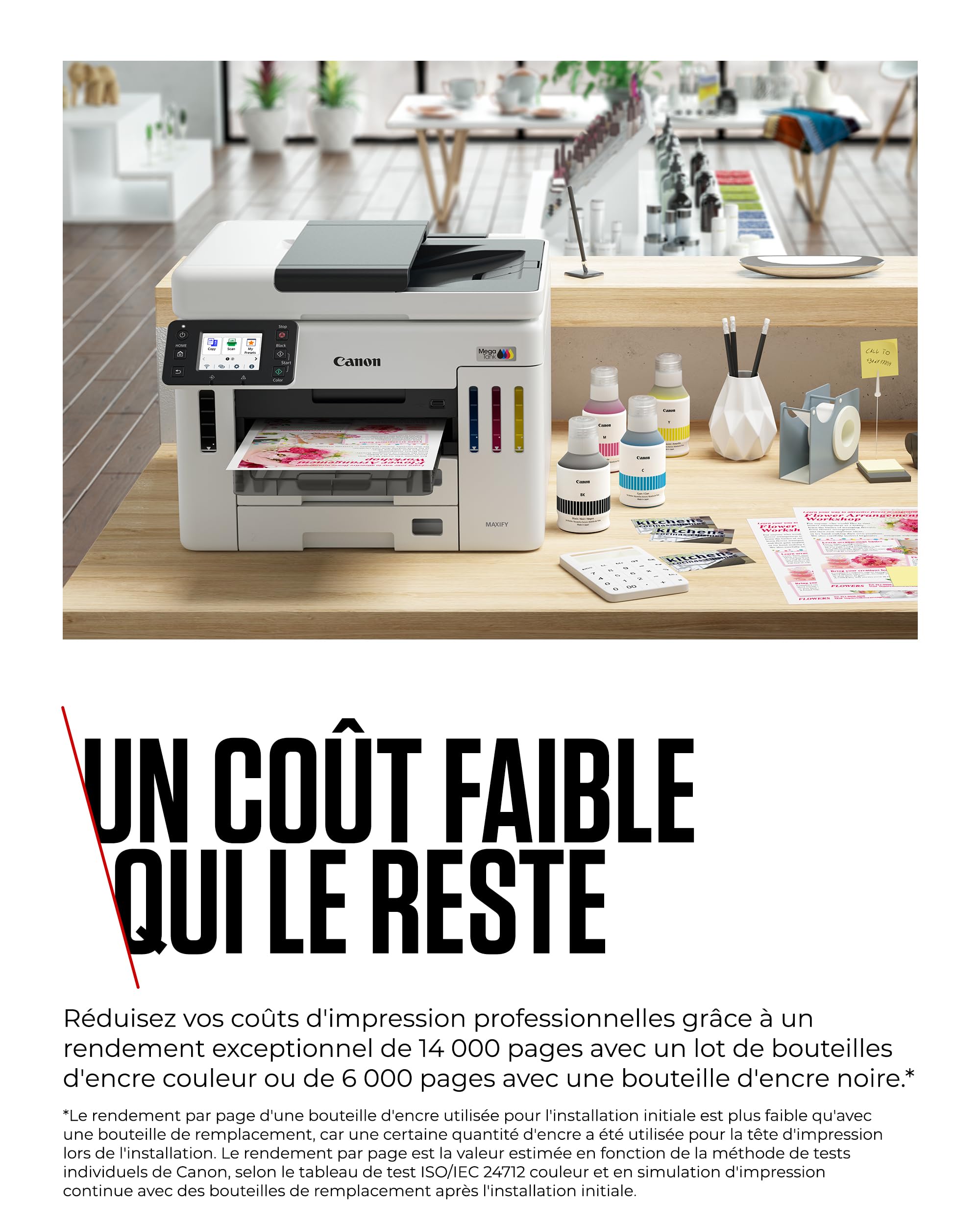 CANON MAXIFY GX7150 MegaTank MFP colour inkjet CISS Legal 216x356mm A4 24ipm Print 600sheets USB Wi-Fi LAN