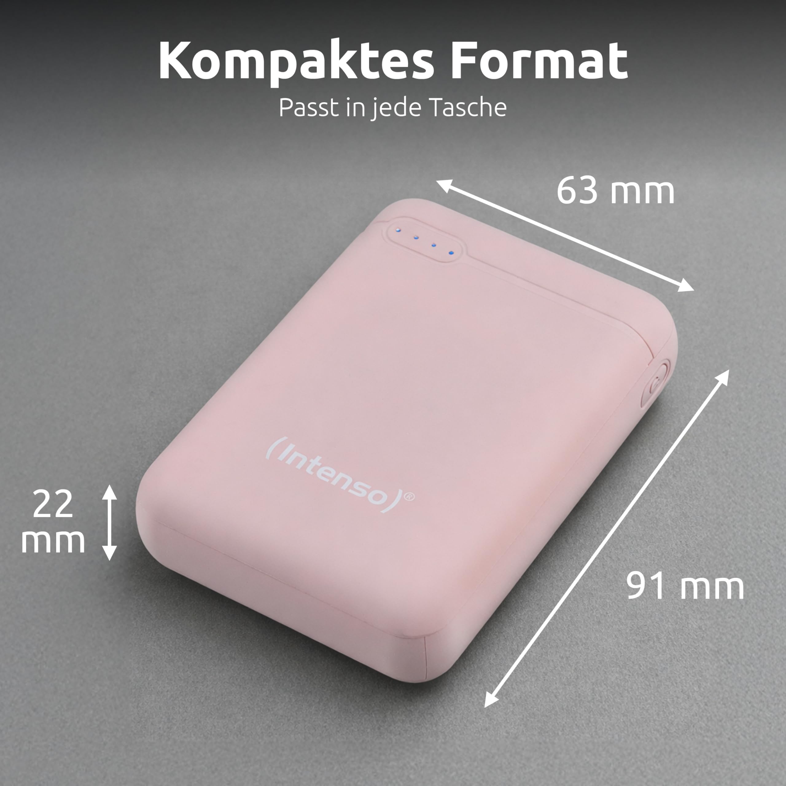 INTENSO PowerBank XS10000 USB / Type-C -10000 mAh rose