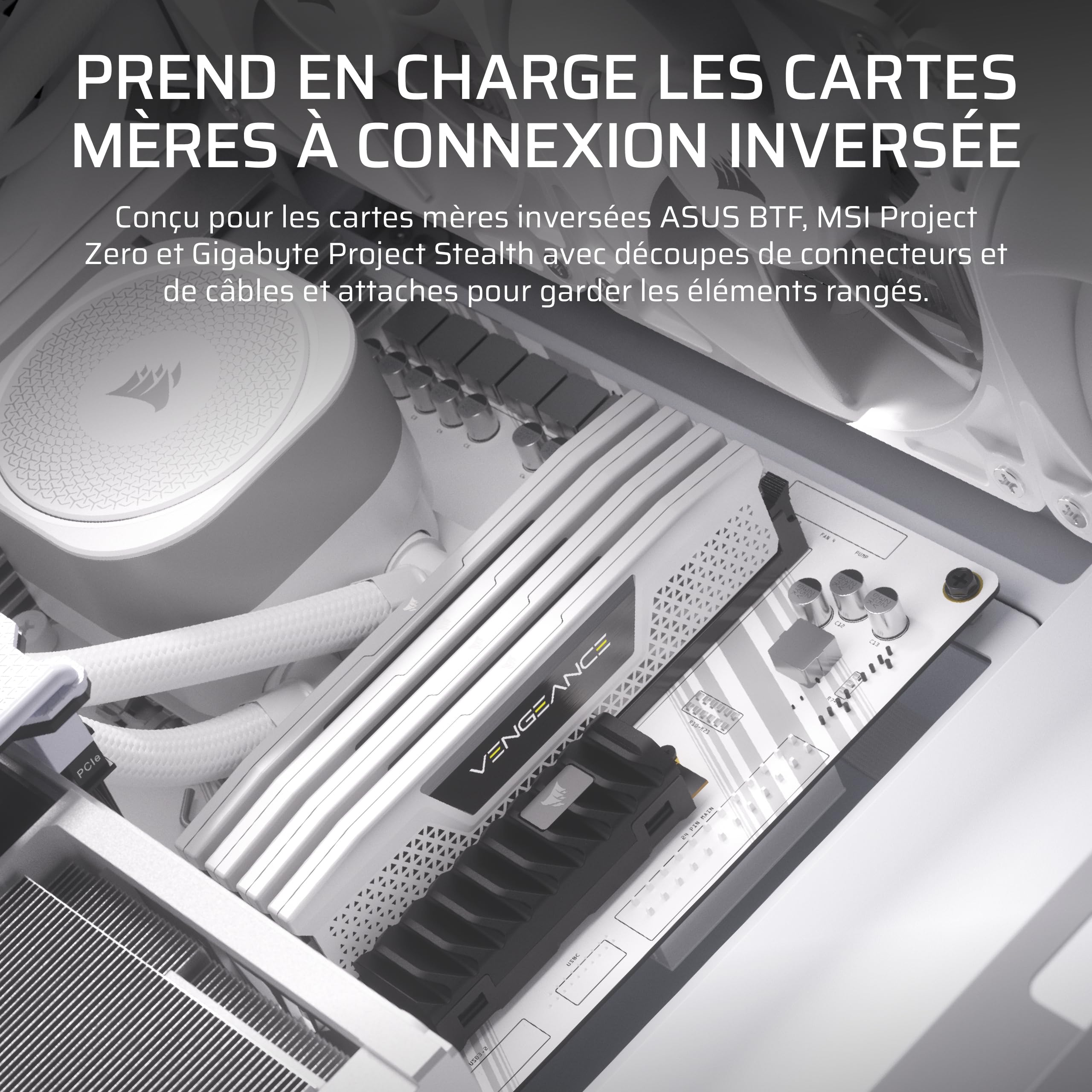 Corsair FRAME 4000D RS Midi Tower Blanc
