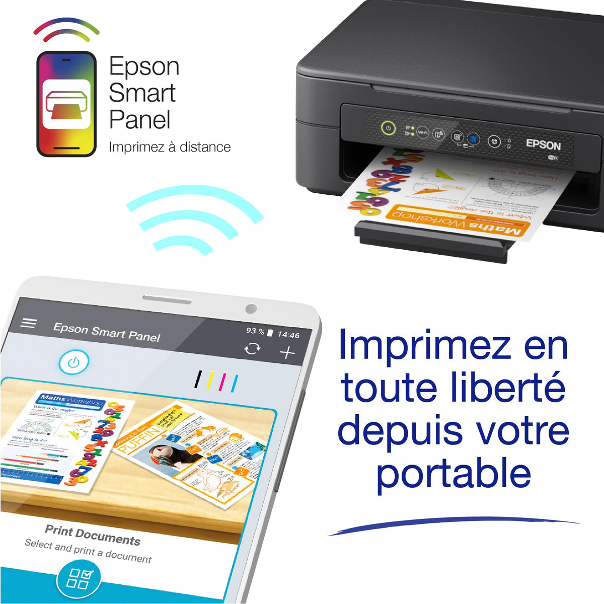 EPSON Expression Home XP-2200 MFP colour inkjet A4 8ppm Print 50sheets USB Wi-Fi Black