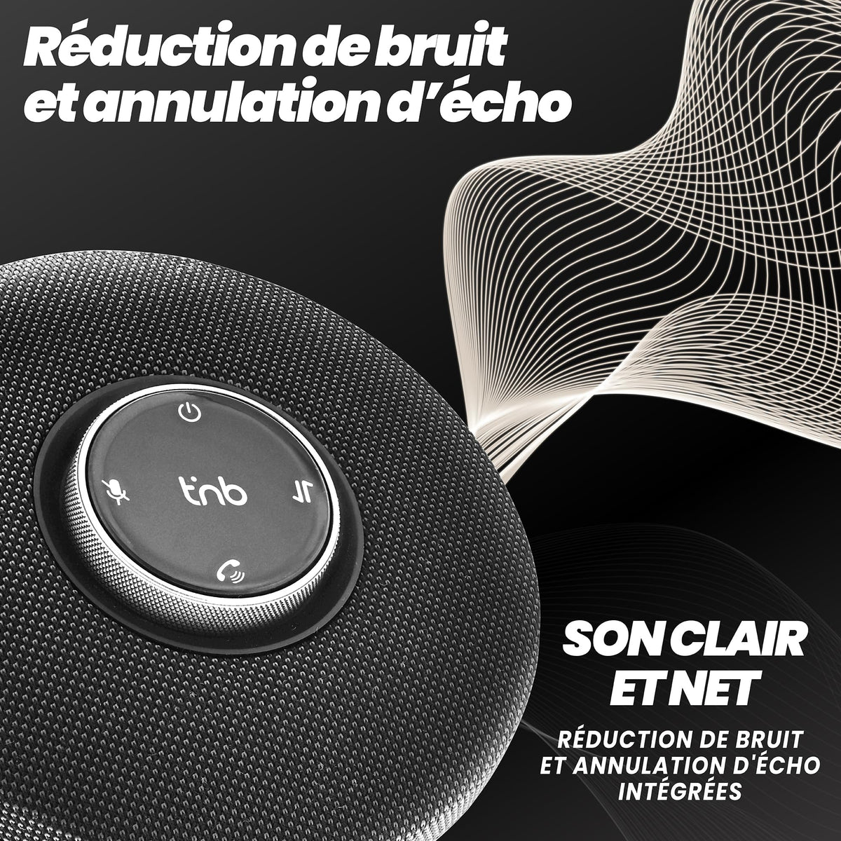 TNB High-quality Professional Wireless Speaker Bluetooth or Wired USB-A/USB-C Connection FULL DUPLEX Technology