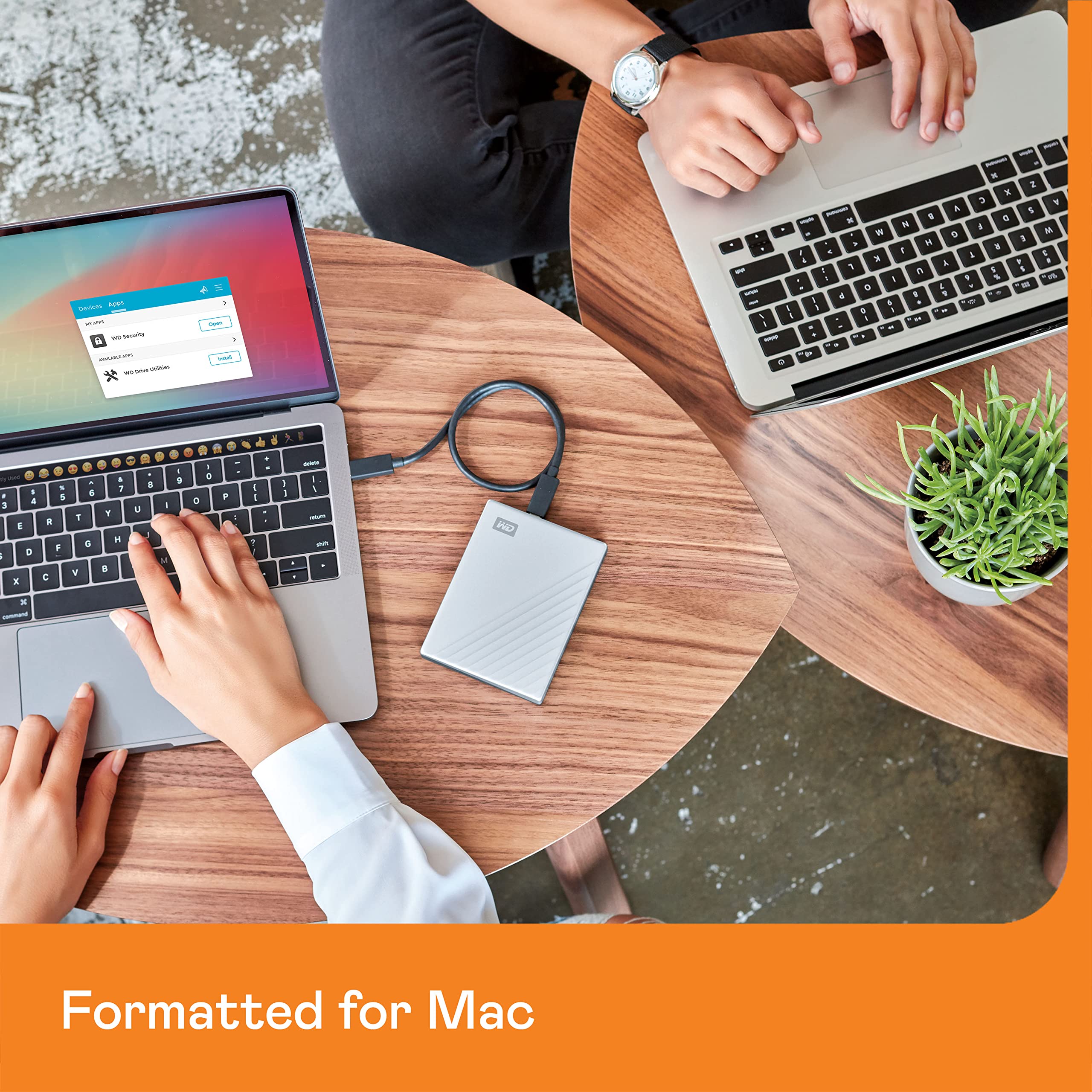 WD My Passport Ultra Mac 6To Silver USB-C/USB3.0 HDD 2.5p Metal finish RTL portable external