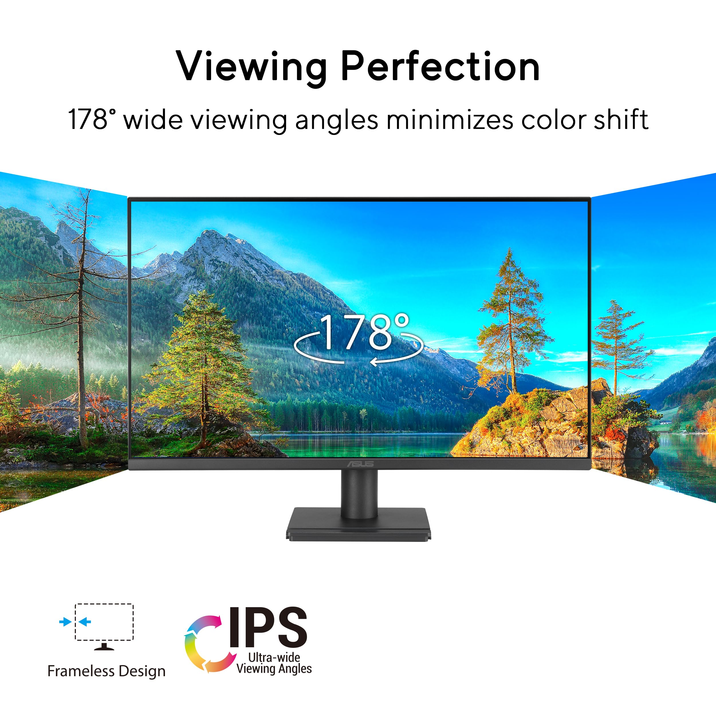 ASUS VA249QG Eye Care Gaming Monitor 23.8p IPS WLED FHD 16:9 120Hz 300cd/m2 1ms D-Sub HDMI DP 2x2W Speakers