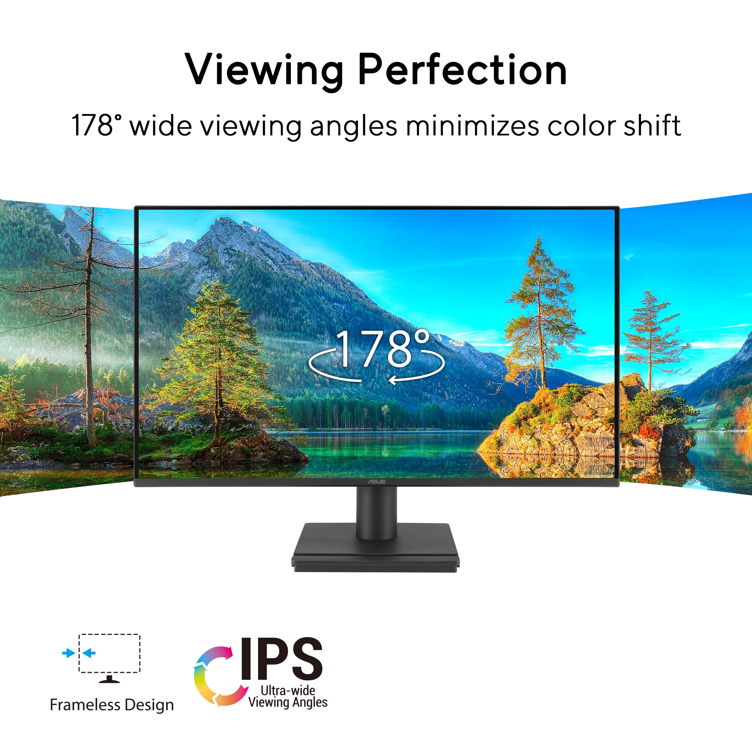 ASUS VA249HG 23.8p IPS WLED FHD 16:9 120Hz 300cd/m2 1ms HDMI D-Sub Black