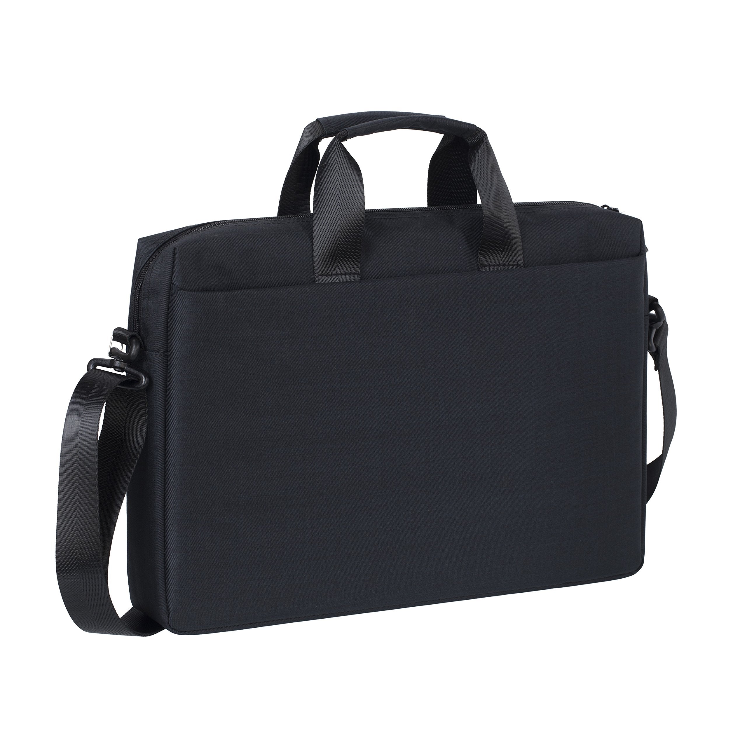 Sacoche business 5 poches 15,6", Polyester ECO  noir chambré