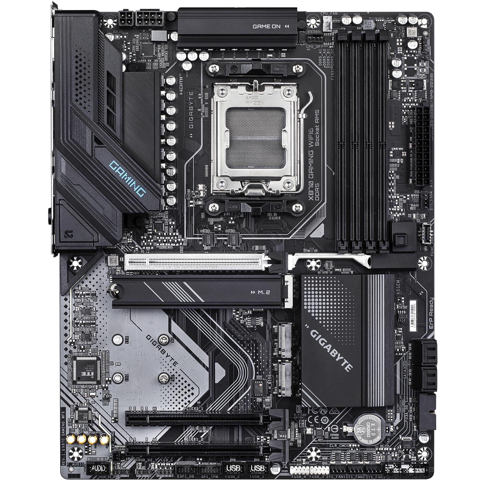 GIGABYTE X870 GAMING WIFI6 AMD X870 Emplacement AM5 ATX