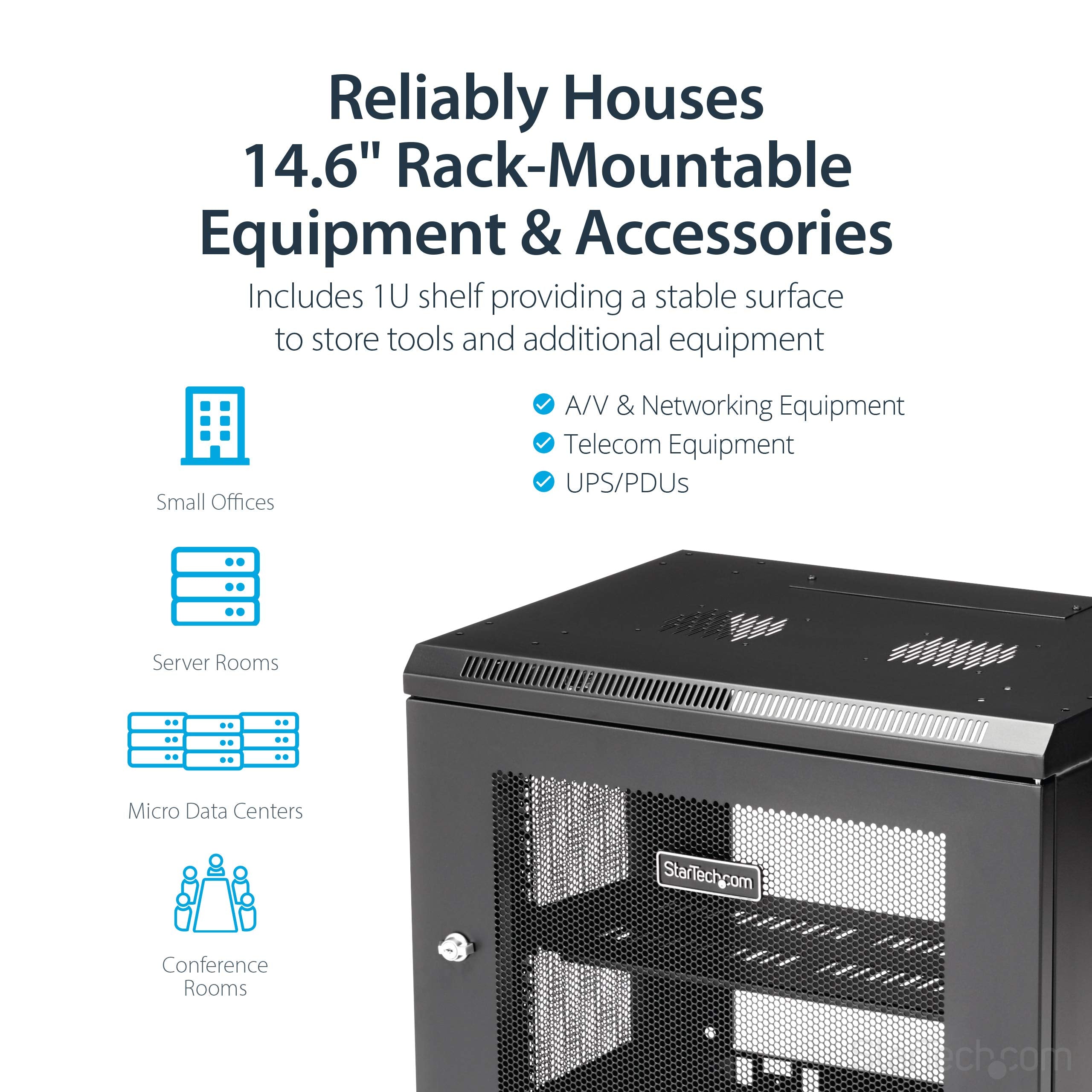 9U Wall-Mount Rack - 17 in. Deep