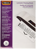 FELLOWES FEUILLE DE  NETTOYAGE POUR PLASTIFIEUSES X10