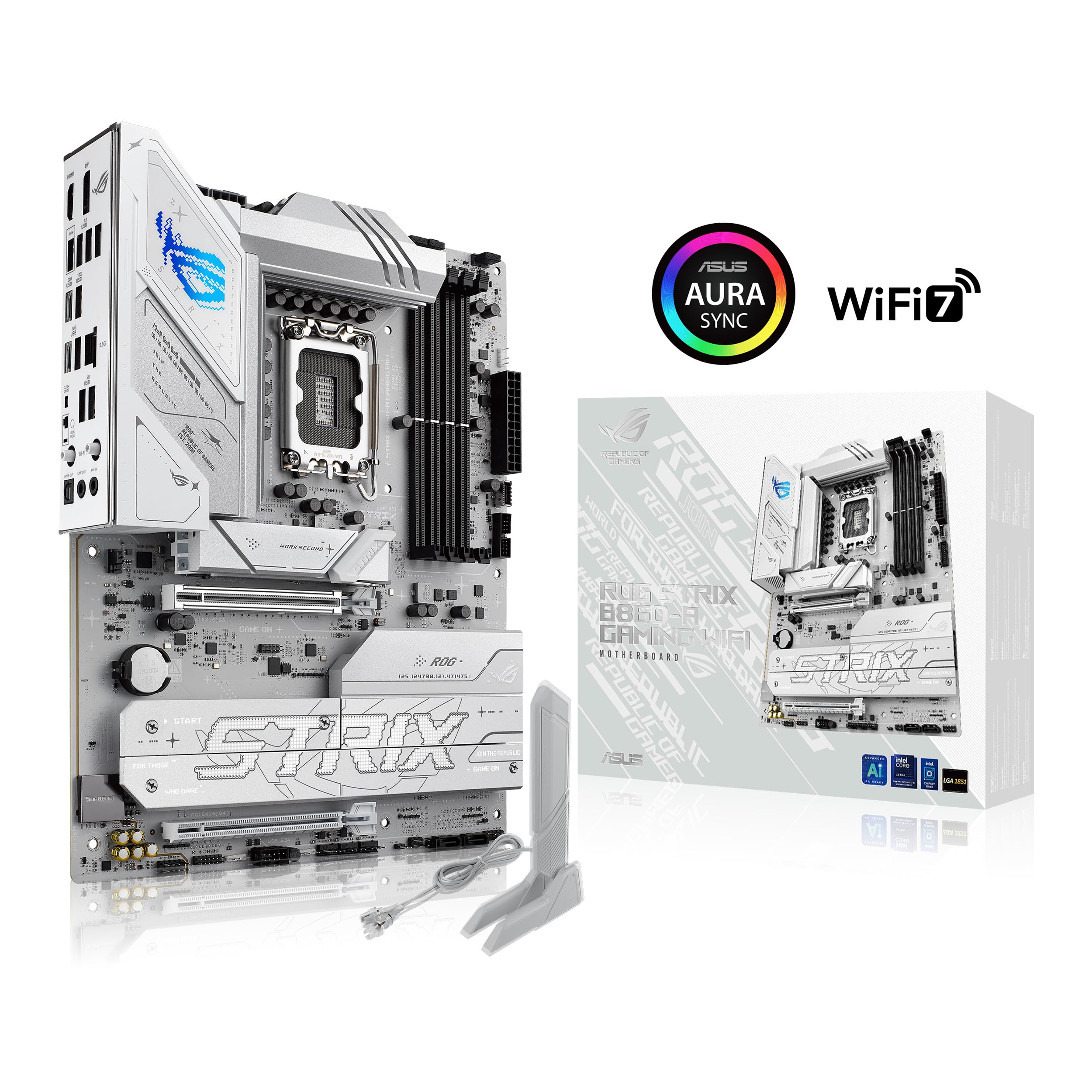 ASUS ROG STRIX B860-A GAMING WIFI LGA1851 DDR5 ATX MB 1xHDMI 1xDP 4xM.2 4xSATA