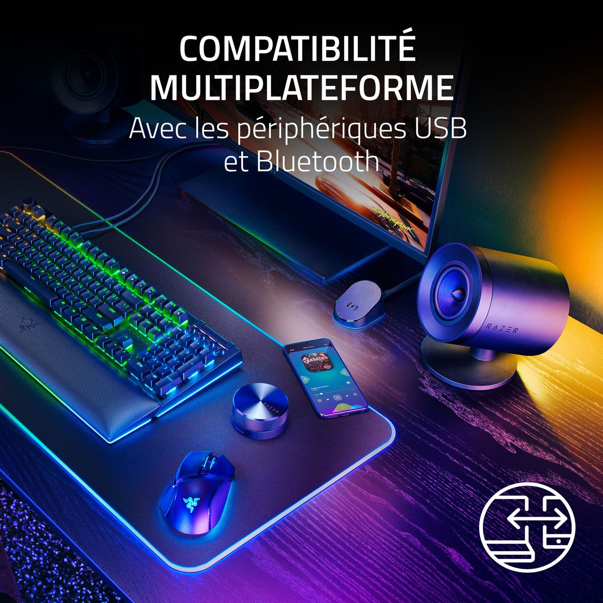 RAZER Nommo V2 Pro - Hauts parleurs PC