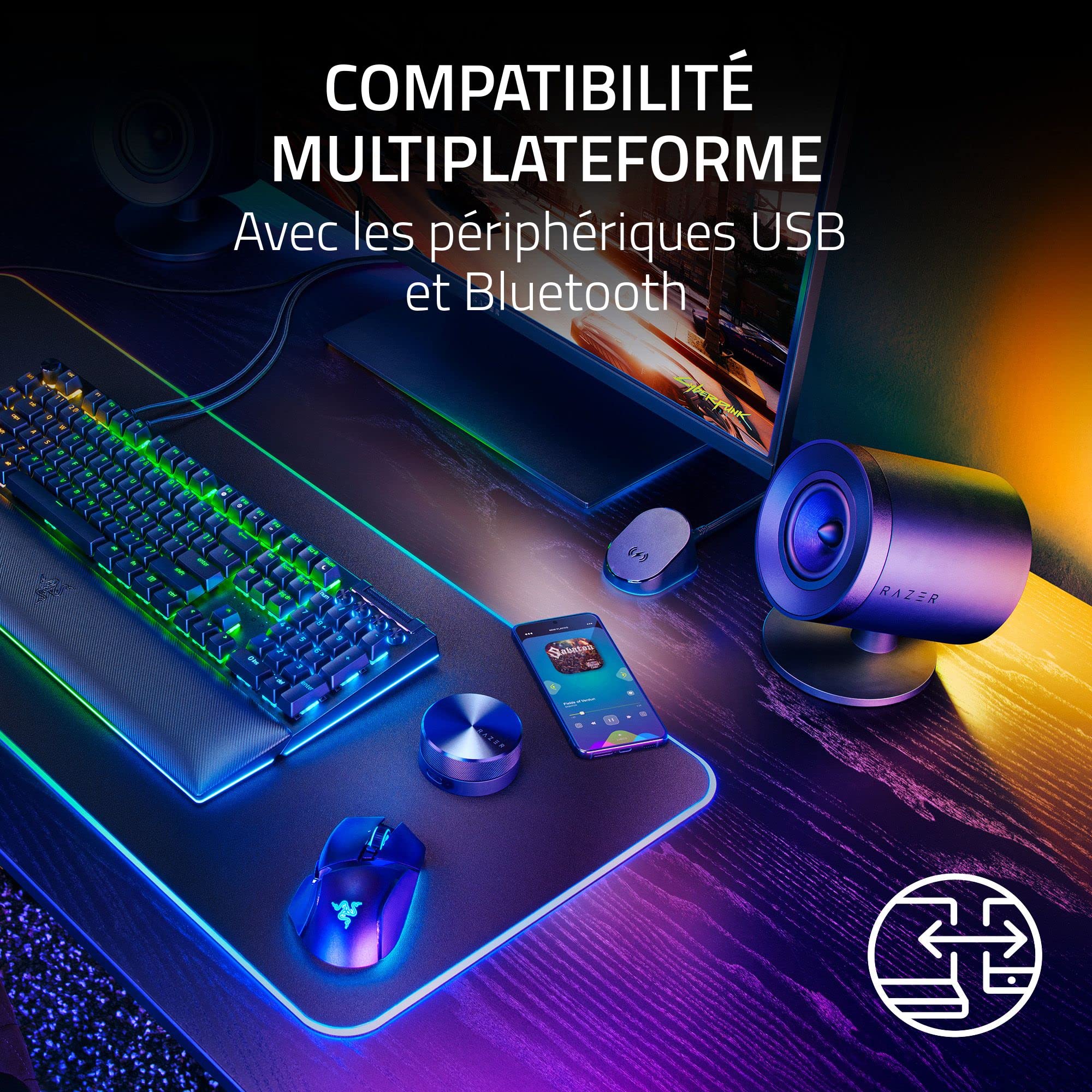 RAZER Nommo V2 Pro - Hauts parleurs PC