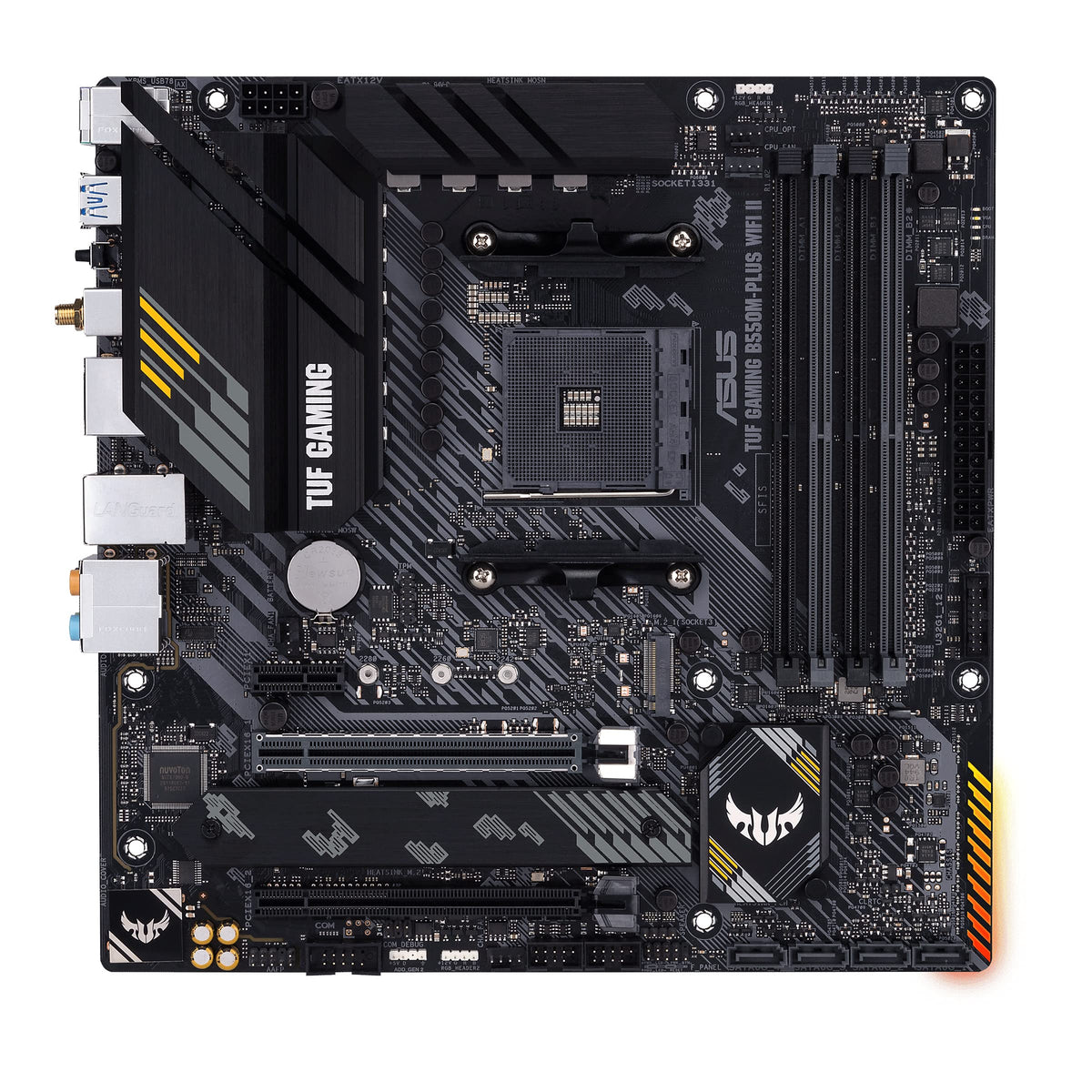 ASUS TUF GAMING B550M-PLUS WIFI II AM4 Socket 4x4DDR 1xHDMI 1xDP 2xM.2