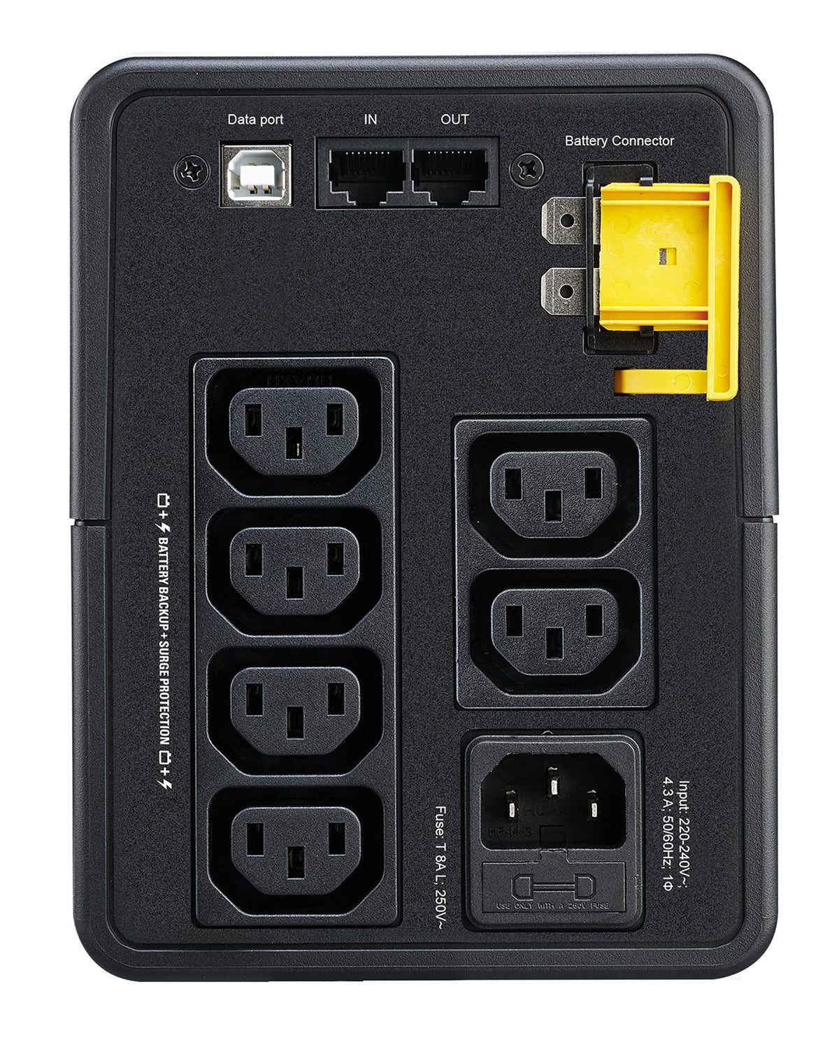 APC Back-UPS BX950MI UPS AC 230V 520Watt 950VA output connectors 6 Black
