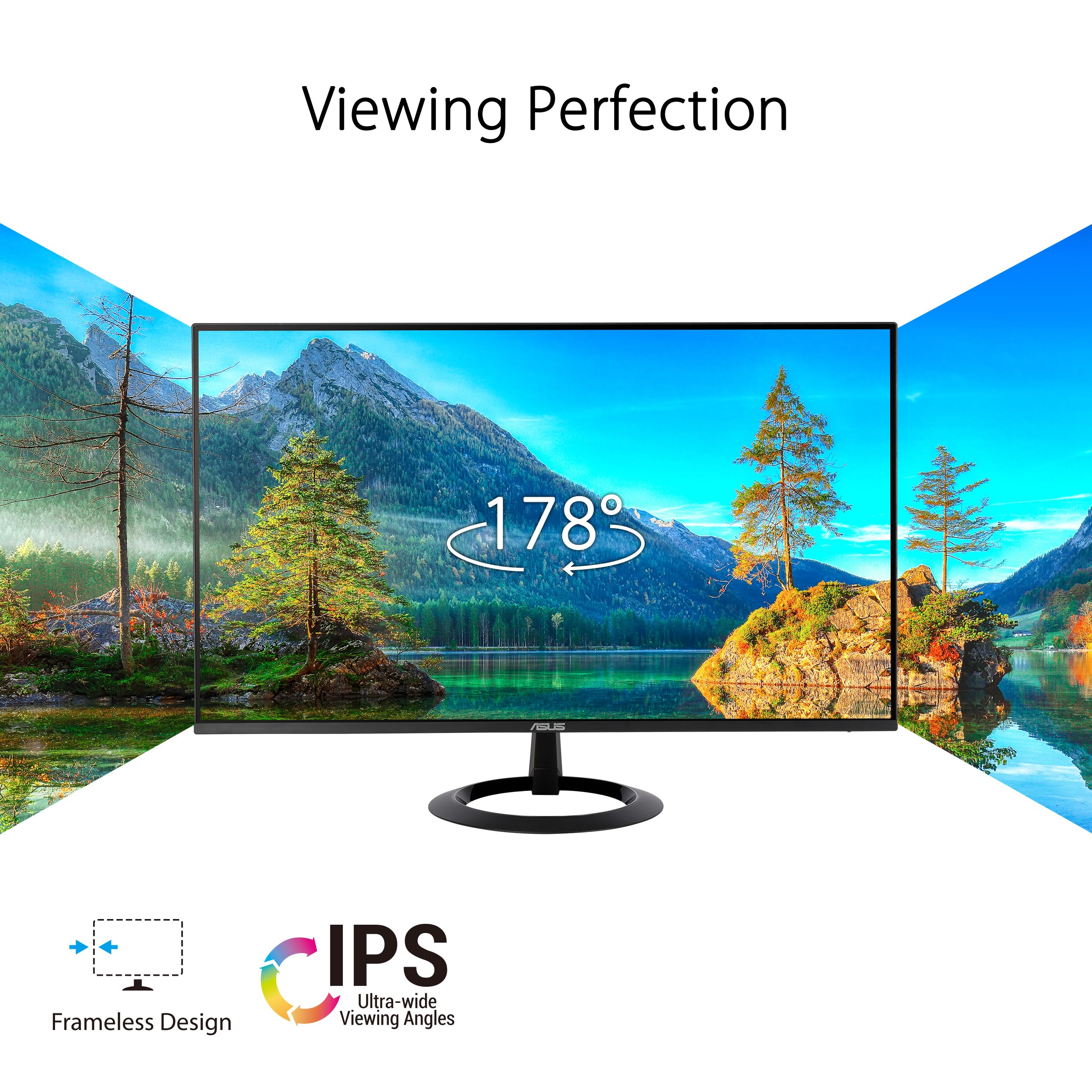 "ASUS VZ24EHF écran plat de PC 60,5 cm (23.8"") 1920 x 1080 pixels Full HD LCD Noir"
