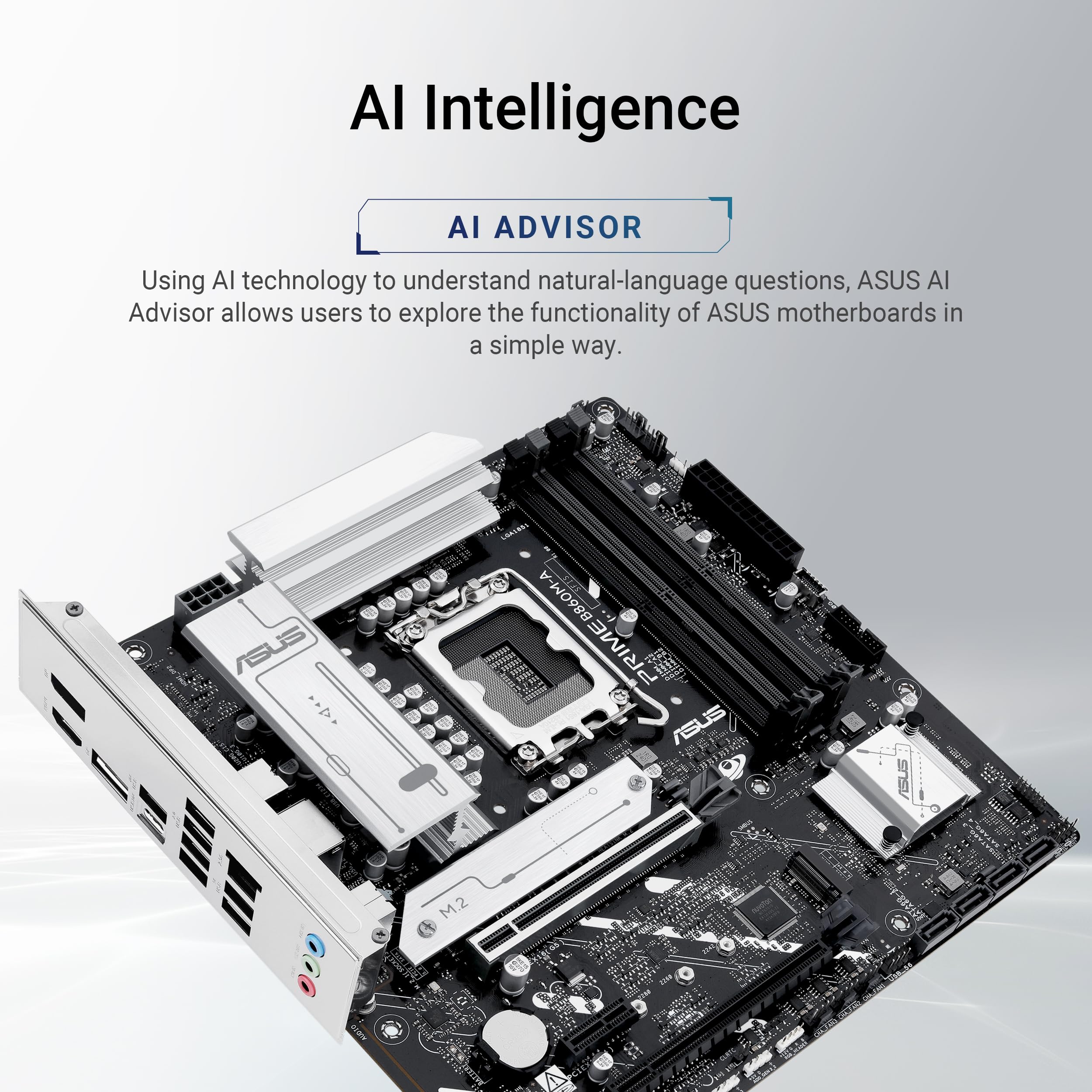 ASUS PRIME B860M-A-CSM LGA1851 DDR5 micro ATX MB 1xHDMI 2xDP 2xM.2 4xSATA
