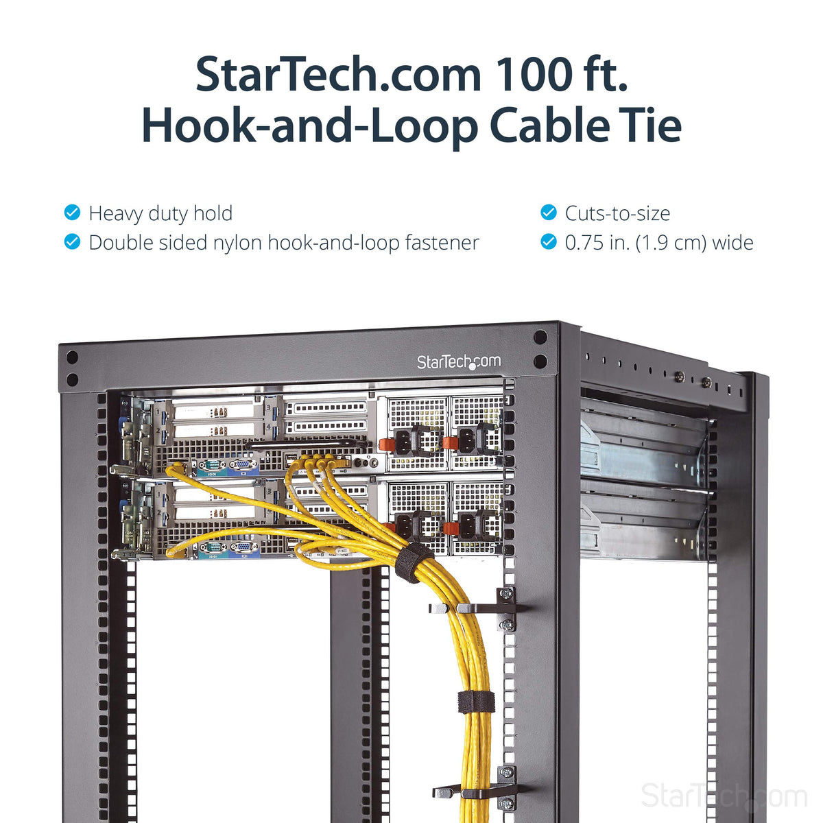 Hook-and-Loop Cable Ties - 30.4m. Roll
