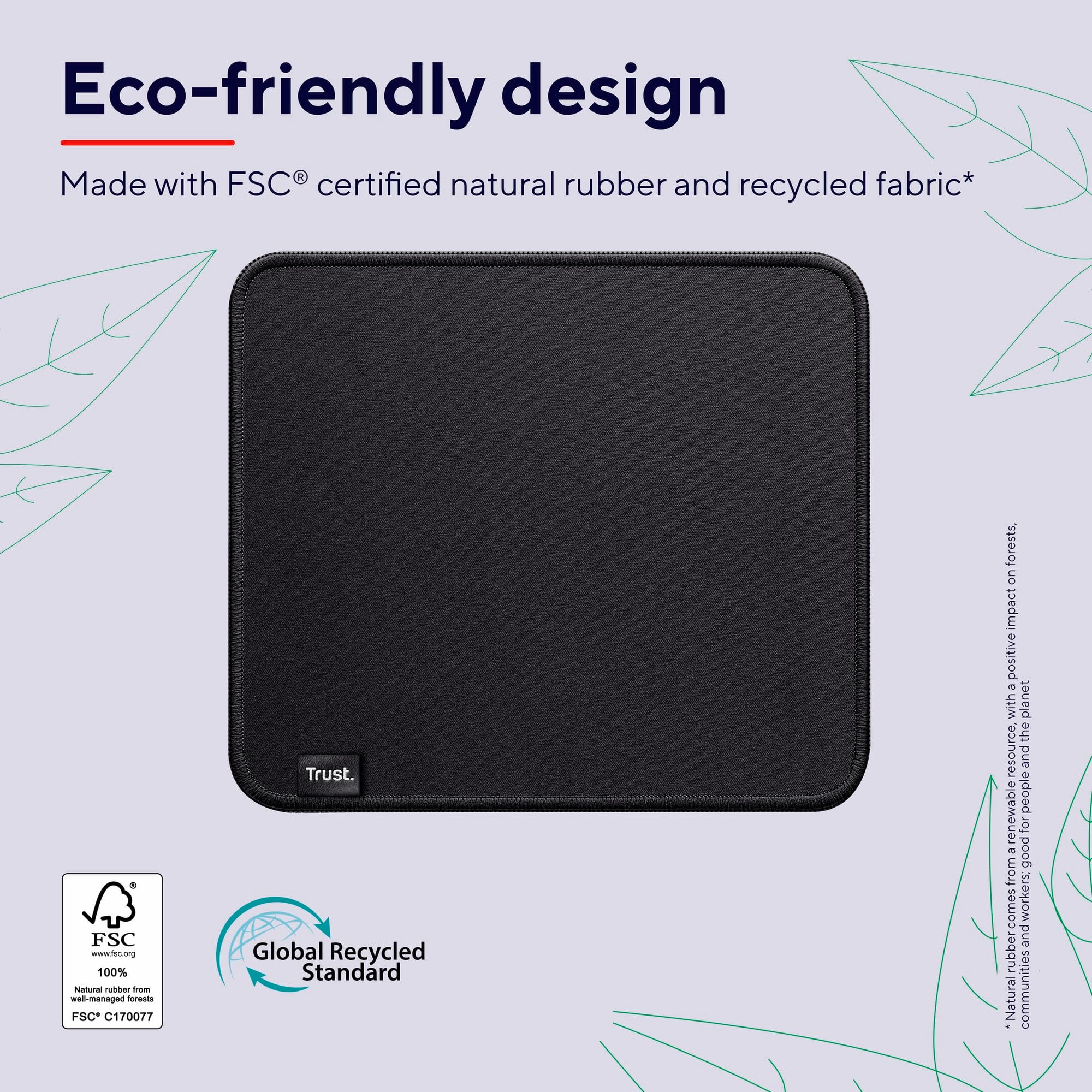 TRUST Tapis de souris BOYE ECO - Black