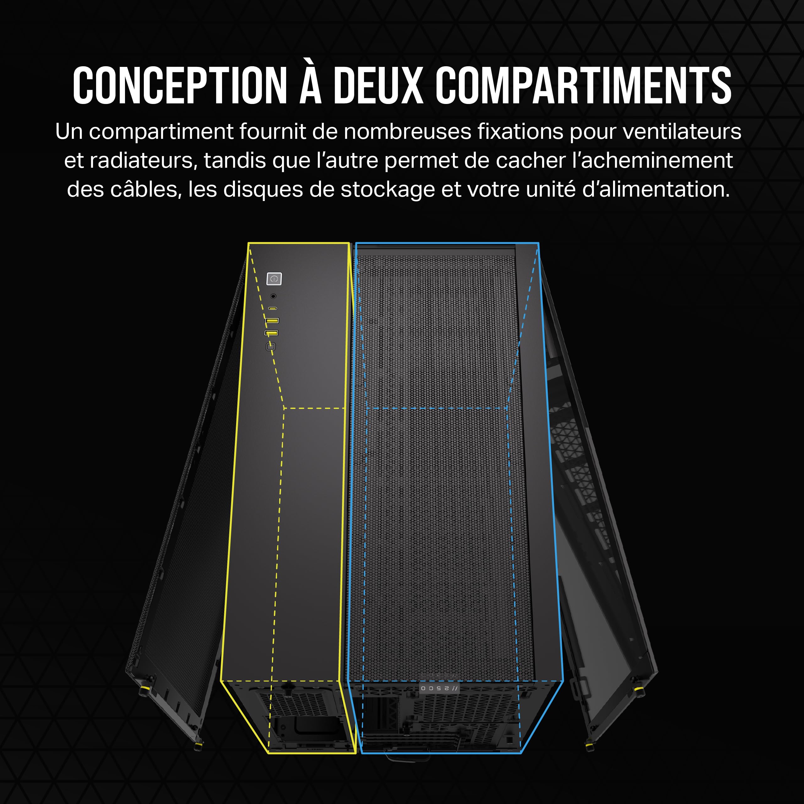 Corsair 2500X Midi Tower Noir