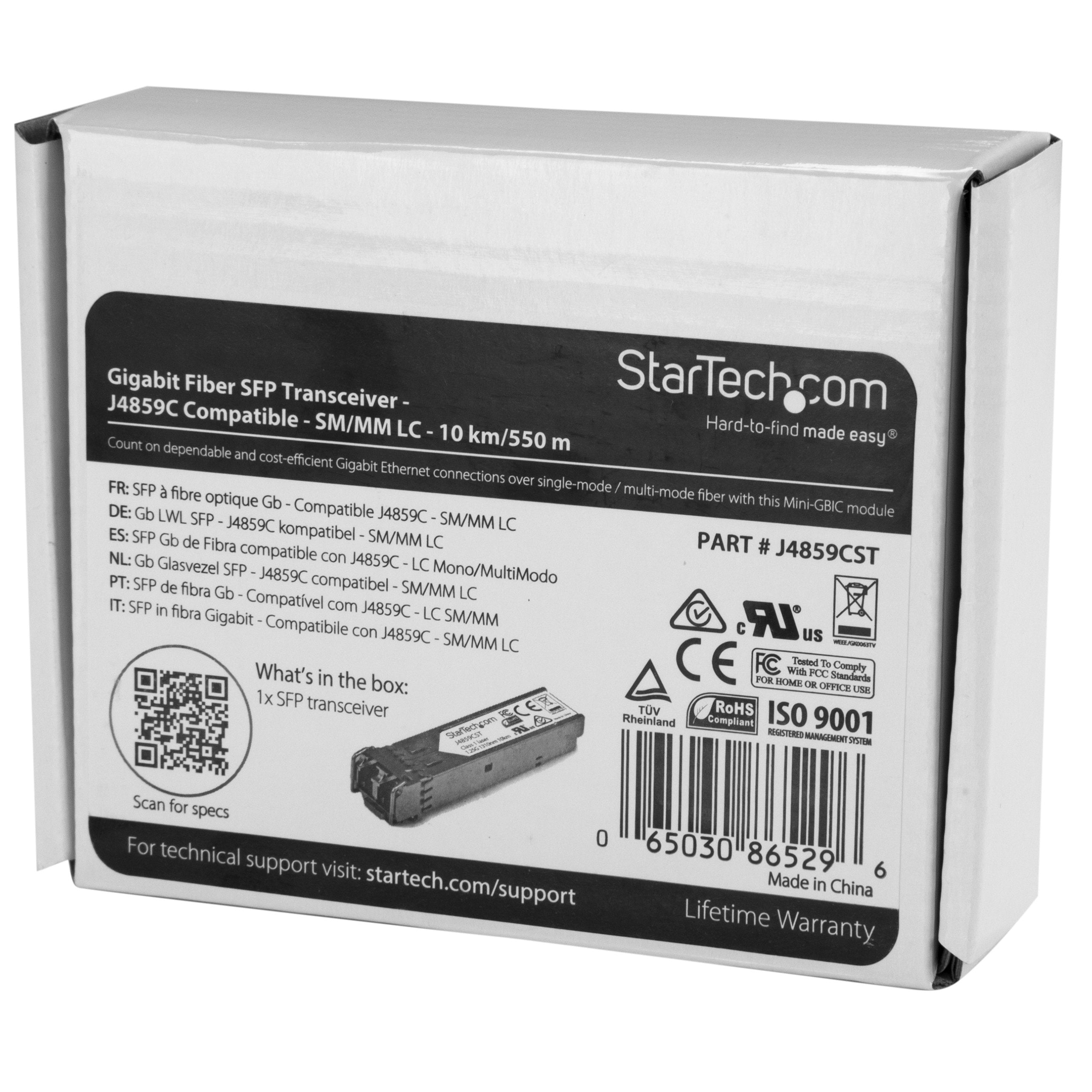 Gb Fiber SFP - HP J4859C Compatible
