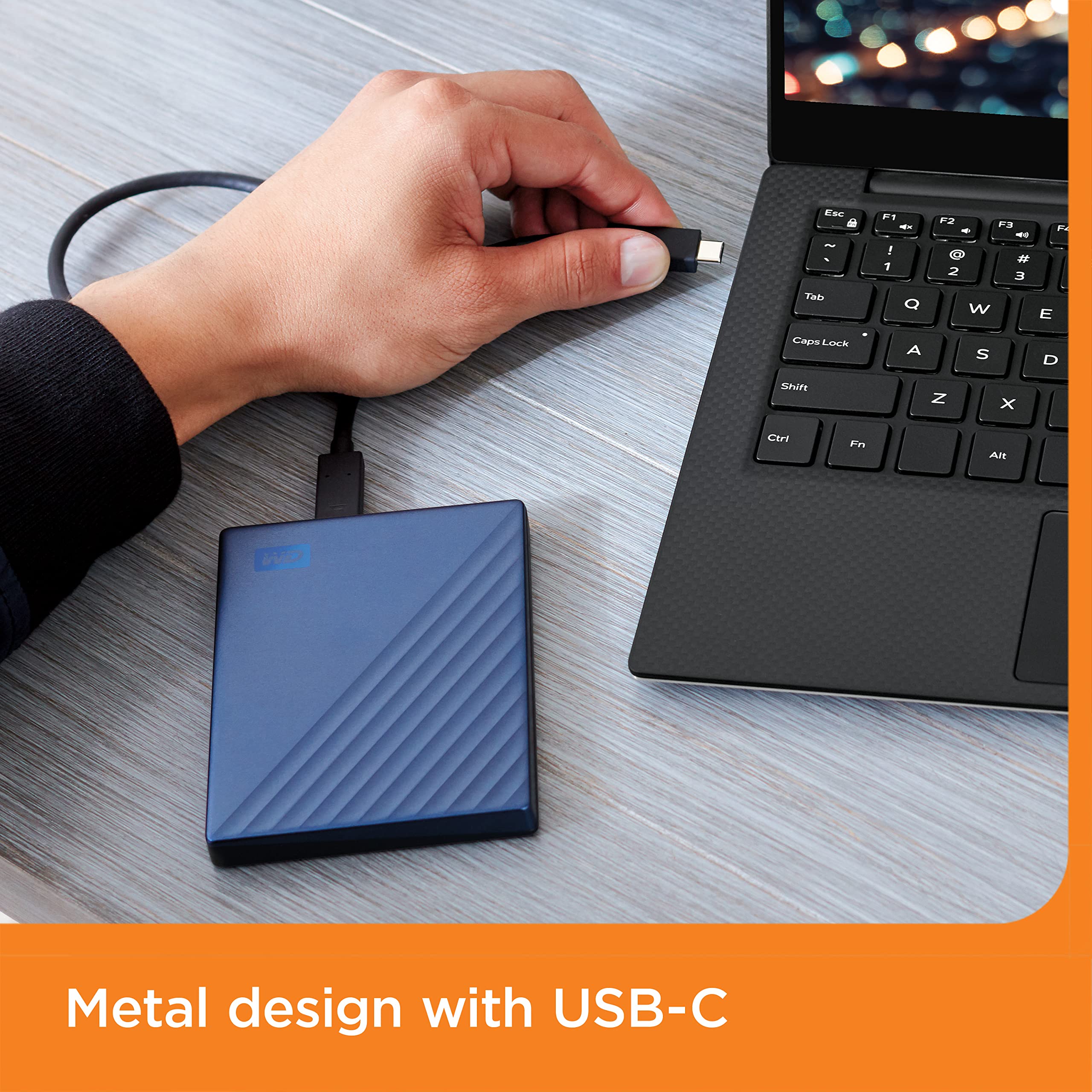 WD My Passport Ultra 6To Blue USB-C/USB3.0 HDD 2.5p Metal finish RTL portable external