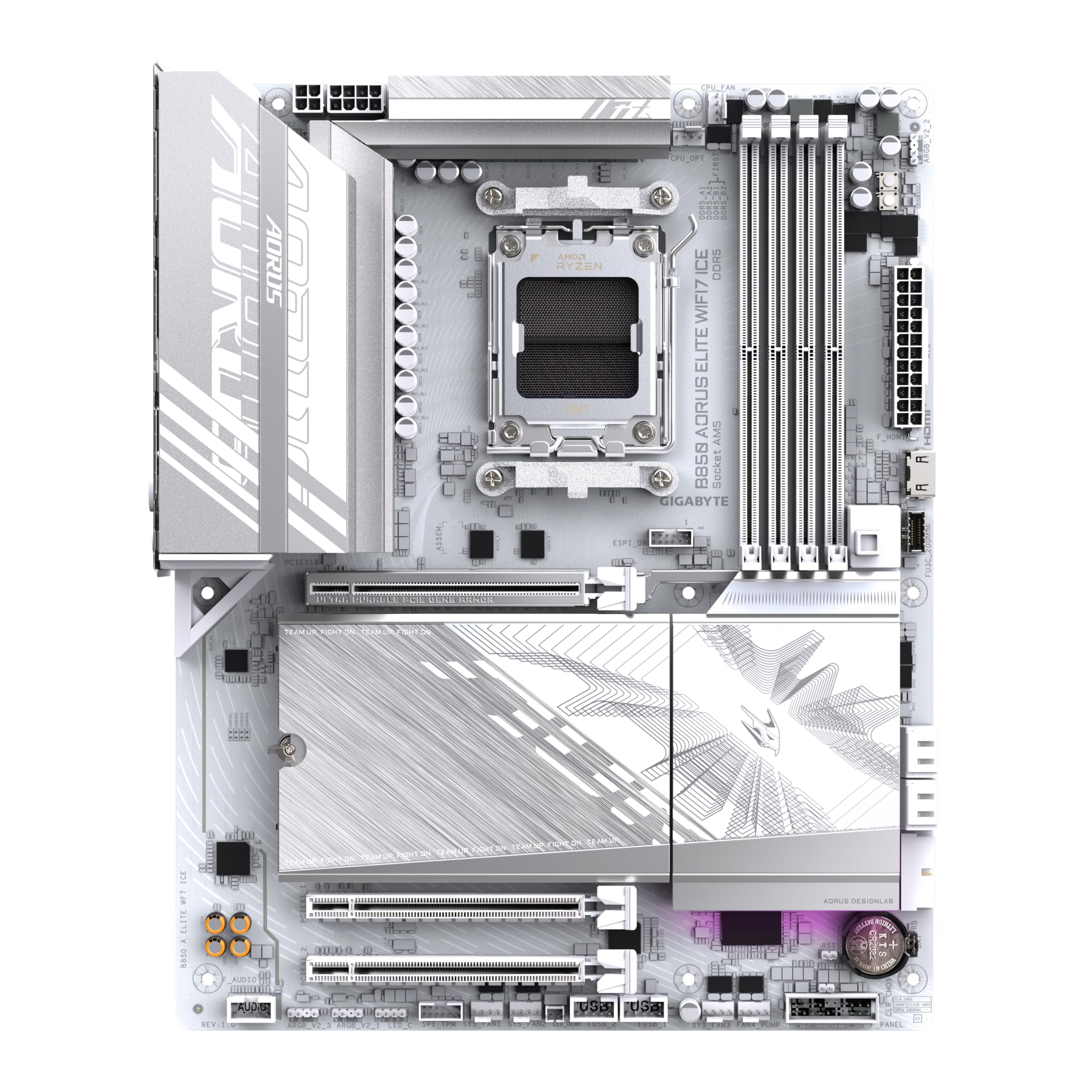 GIGABYTE B850 AORUS ELITE WIFI7 ICE AMD B850 Emplacement AM5 ATX