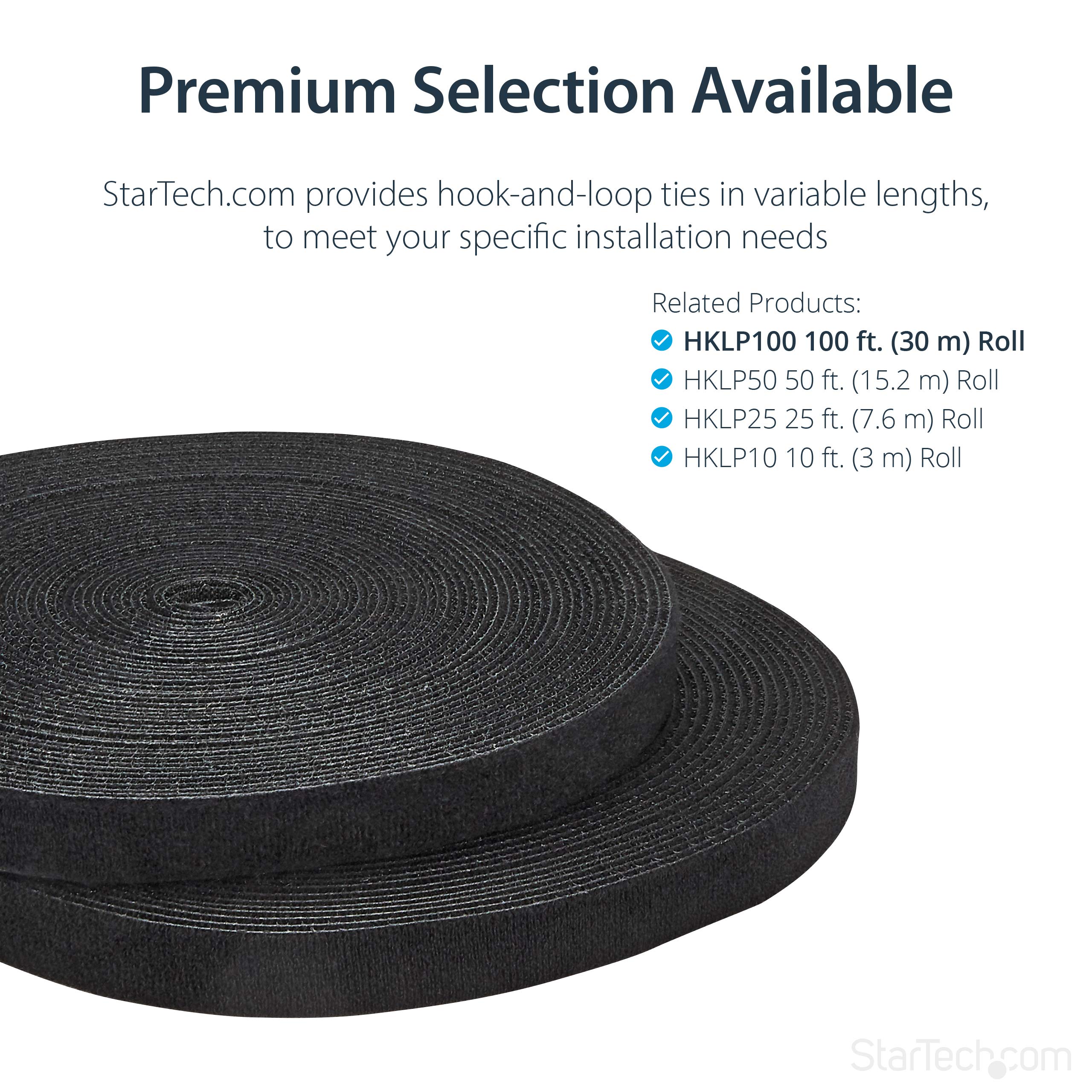 Hook-and-Loop Cable Ties - 30.4m. Roll