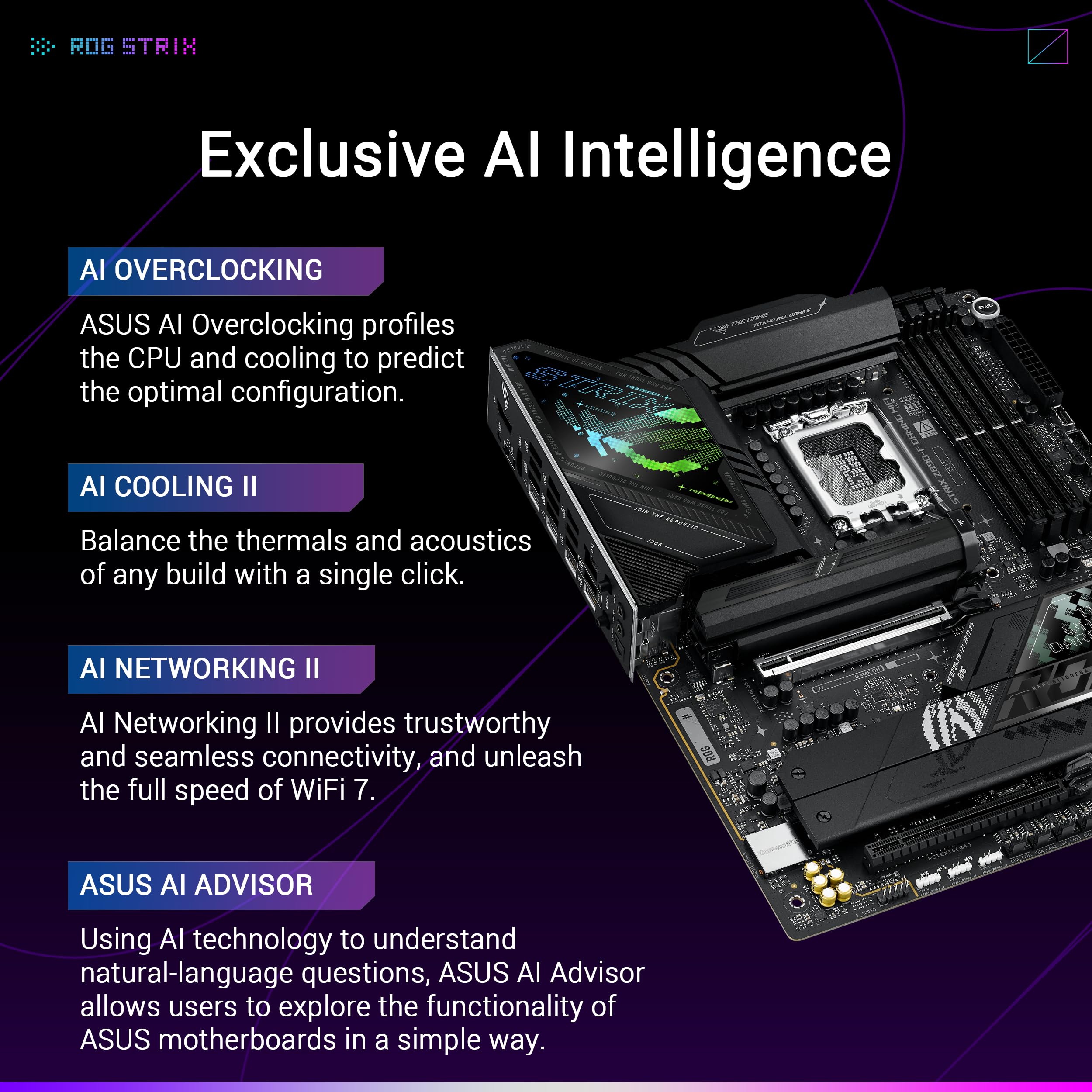 ASUS ROG STRIX Z890-F GAMING WIFI LGA1851 DDR5 ATX MB