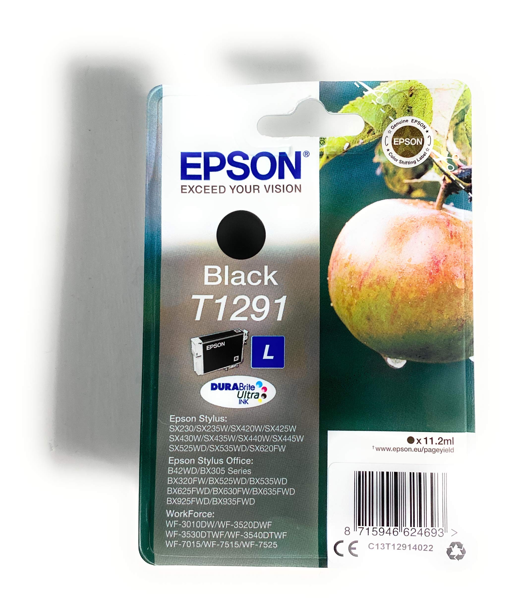 EPSON 6LB T1291 ink cartridge black high capacity 11.2ml 1-pack RF-AM blister w/s
