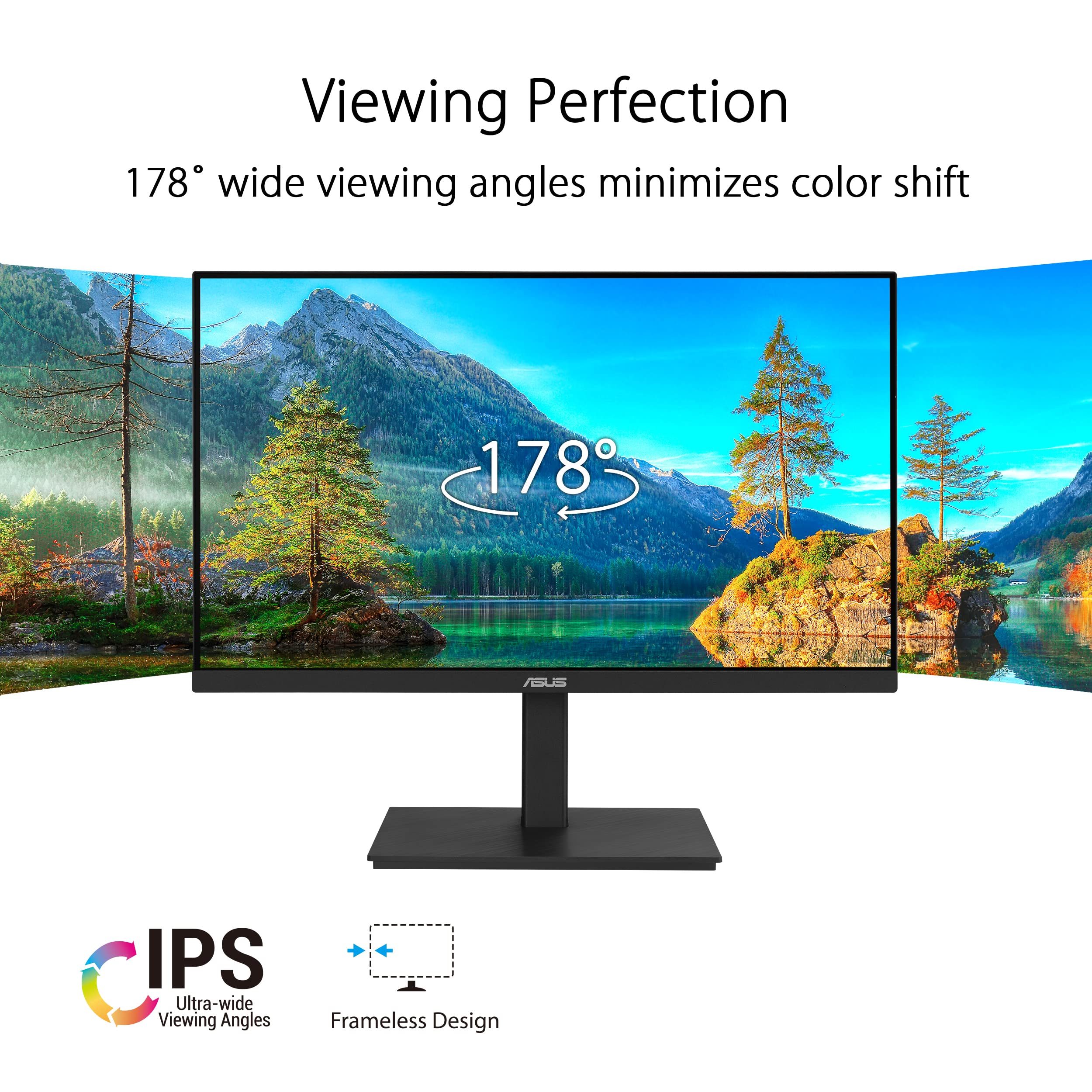 ASUS VA27ECPSN 27p Desktop IPS FHD 5ms 75Hz 300cd/m2 3-year warranty Exchange on site D+1