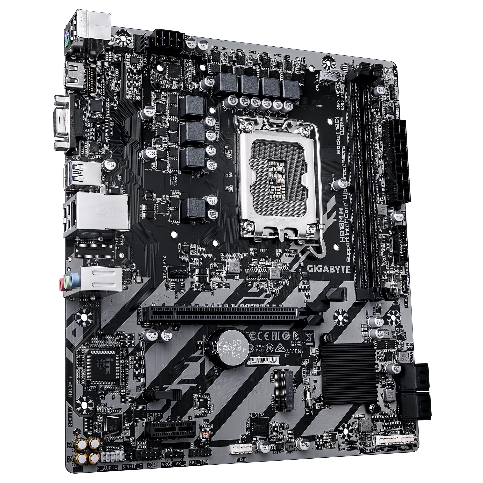 GIGABYTE H810M H carte mere Intel H810 LGA 1851 (Socket V1) micro ATX