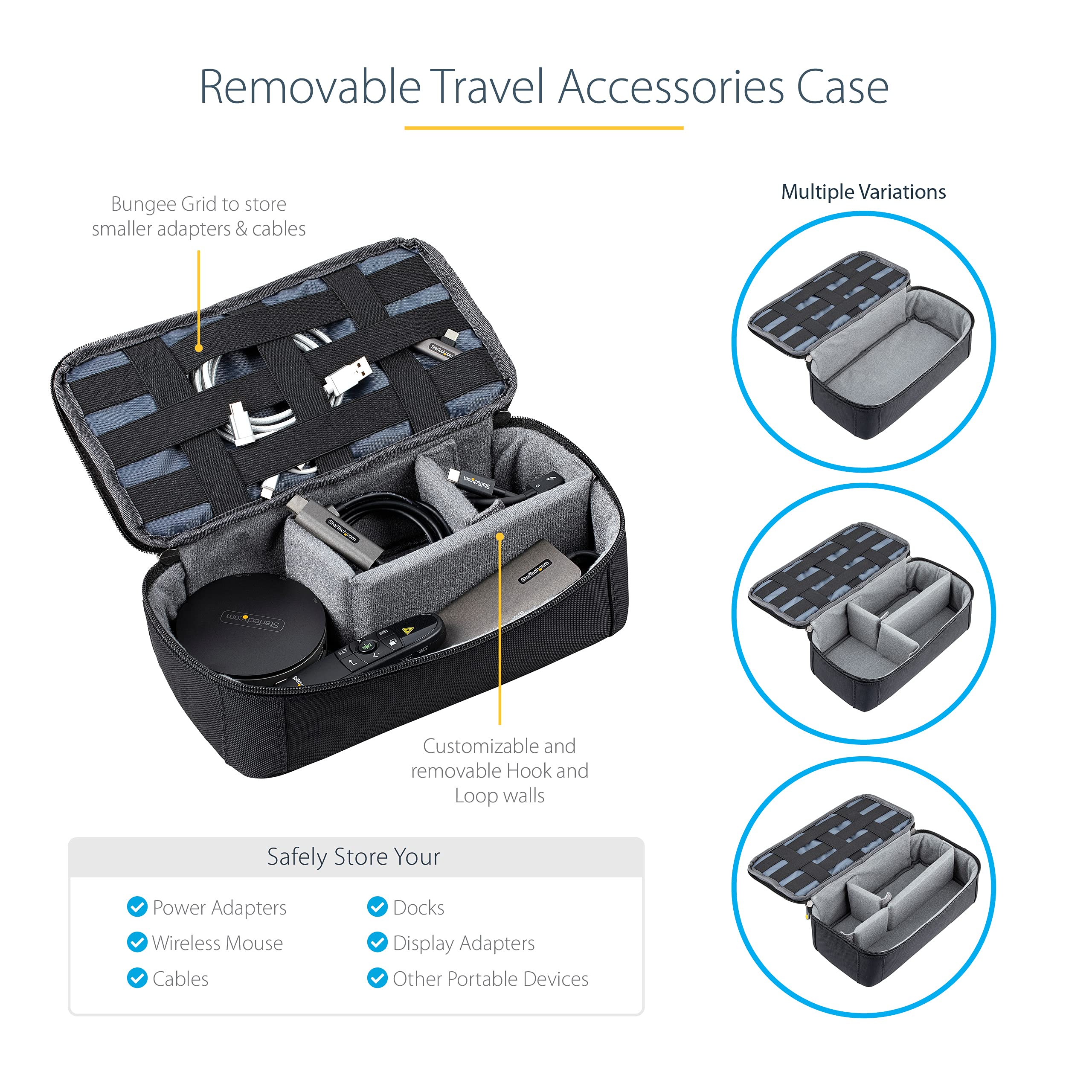 15.6in Laptop Backpack w/Accessory Case