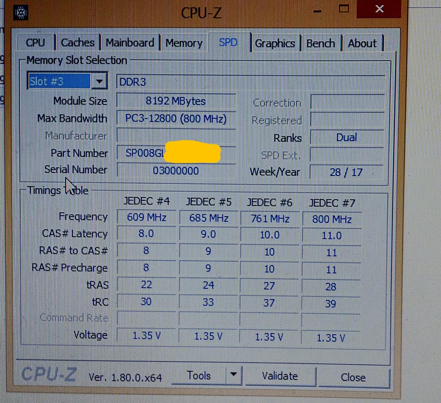 SILICON POWER DDR3 8Go 1600MHz CL11 SO-DIMM 1.35V Low Voltage