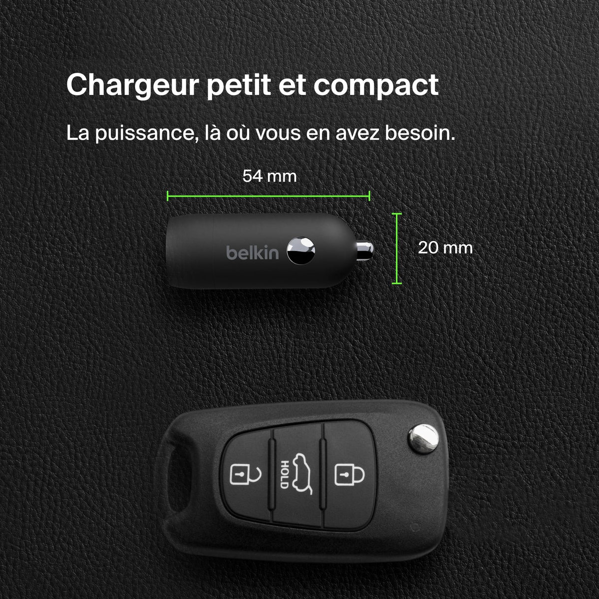 BELKIN 30W USB PD Car Charger With PPS Black