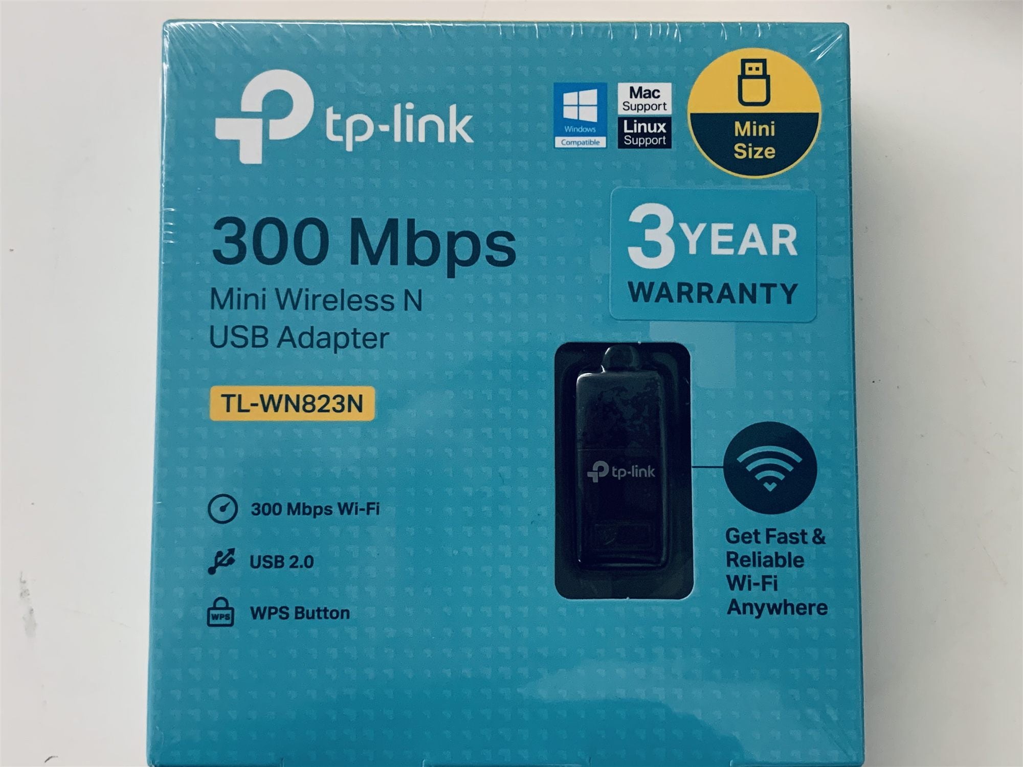Mini Wi-Fi N300 USB Adapter QSS button