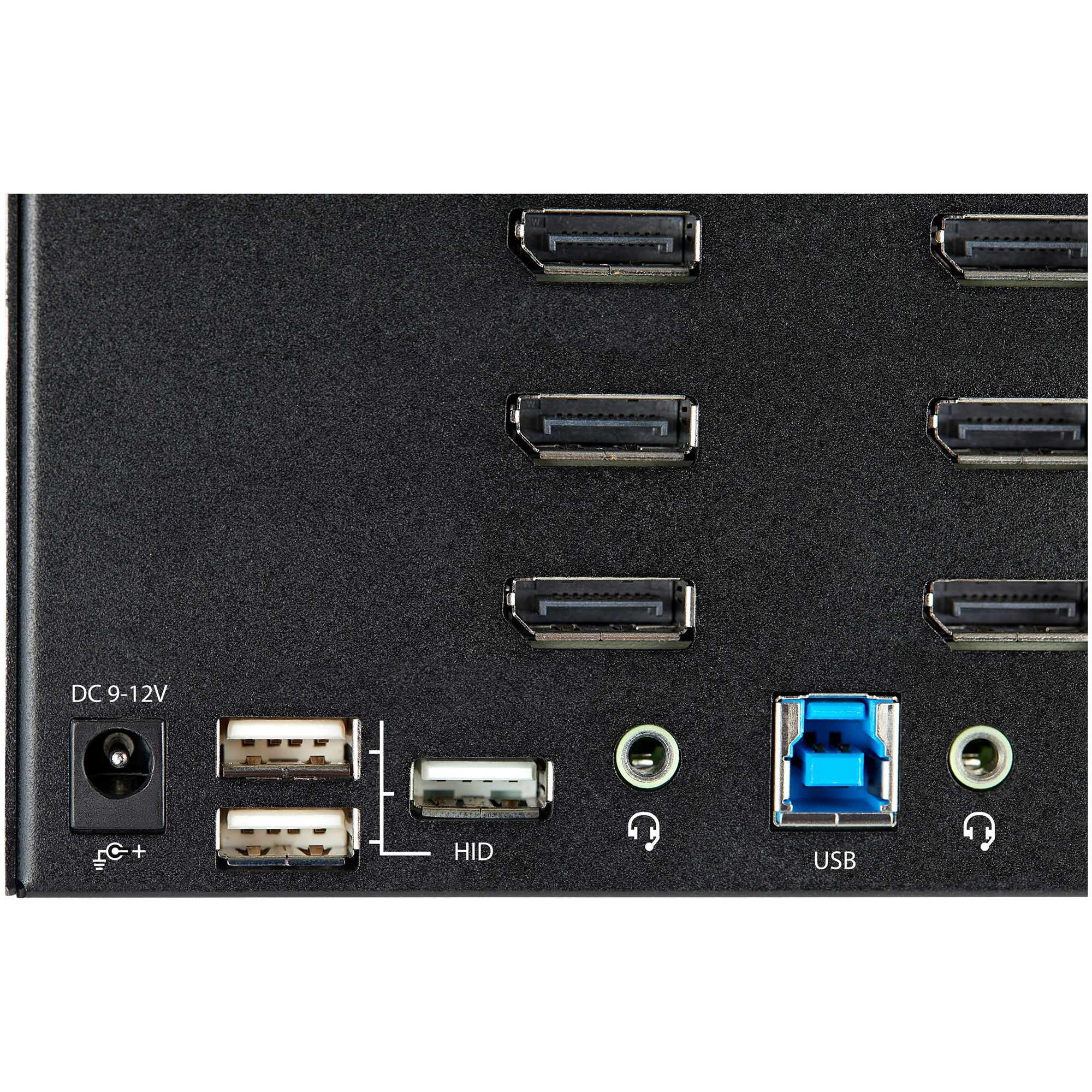 2-Pt Quad Monitor DisplayPort KVM Switch
