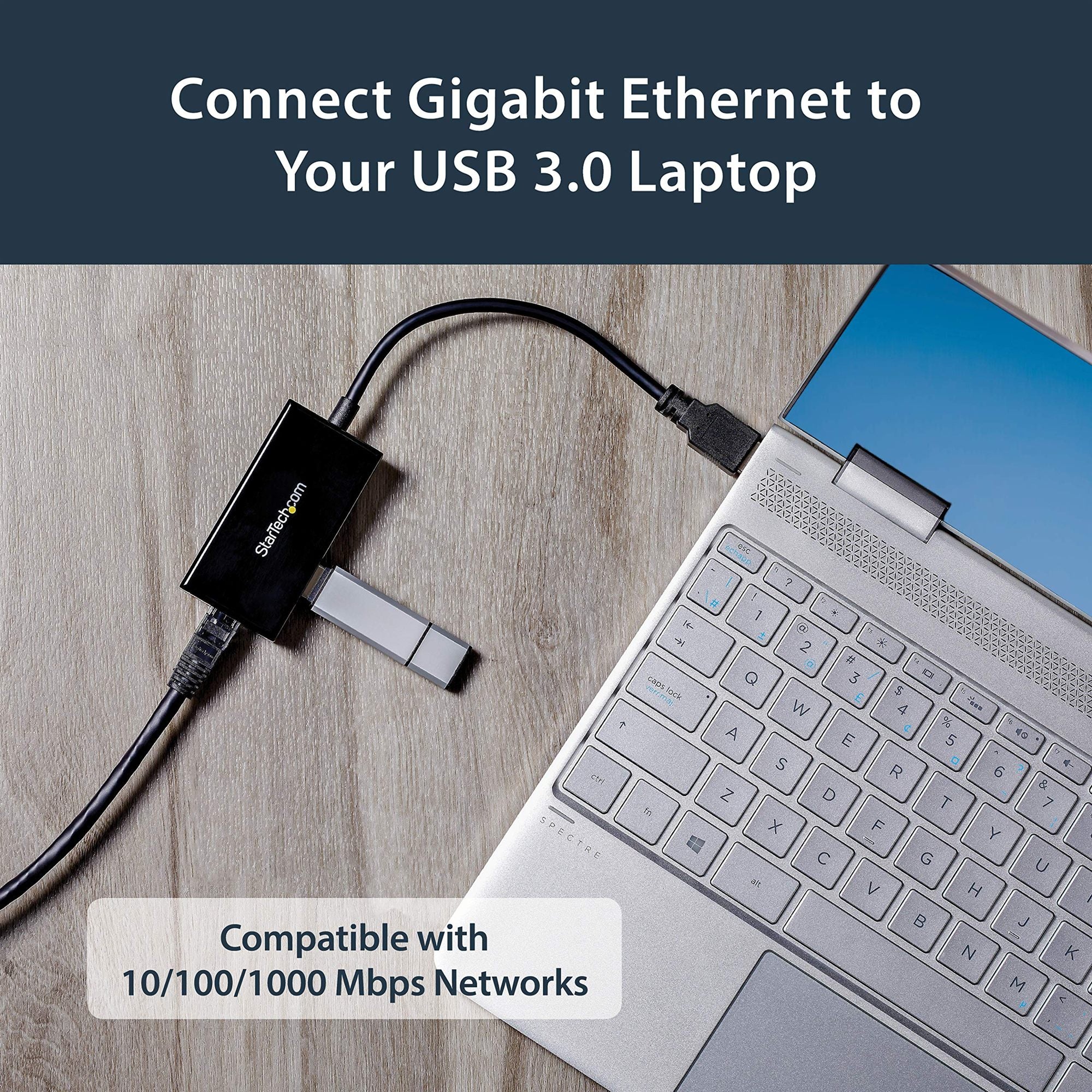 USB 3 to Gigabit Network Adapter+Hub