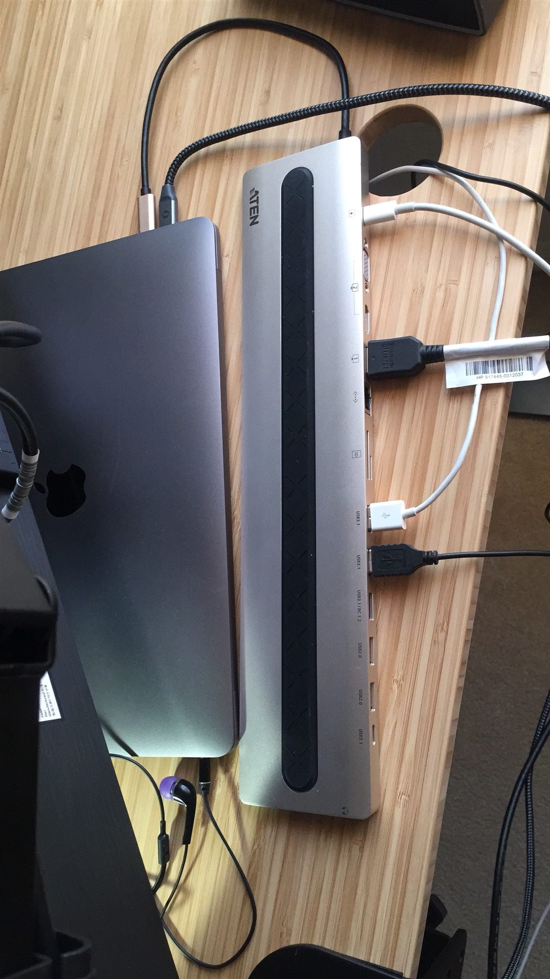 ATEN UH3237 Station multiports USB-C 13 en 1 Double affichage