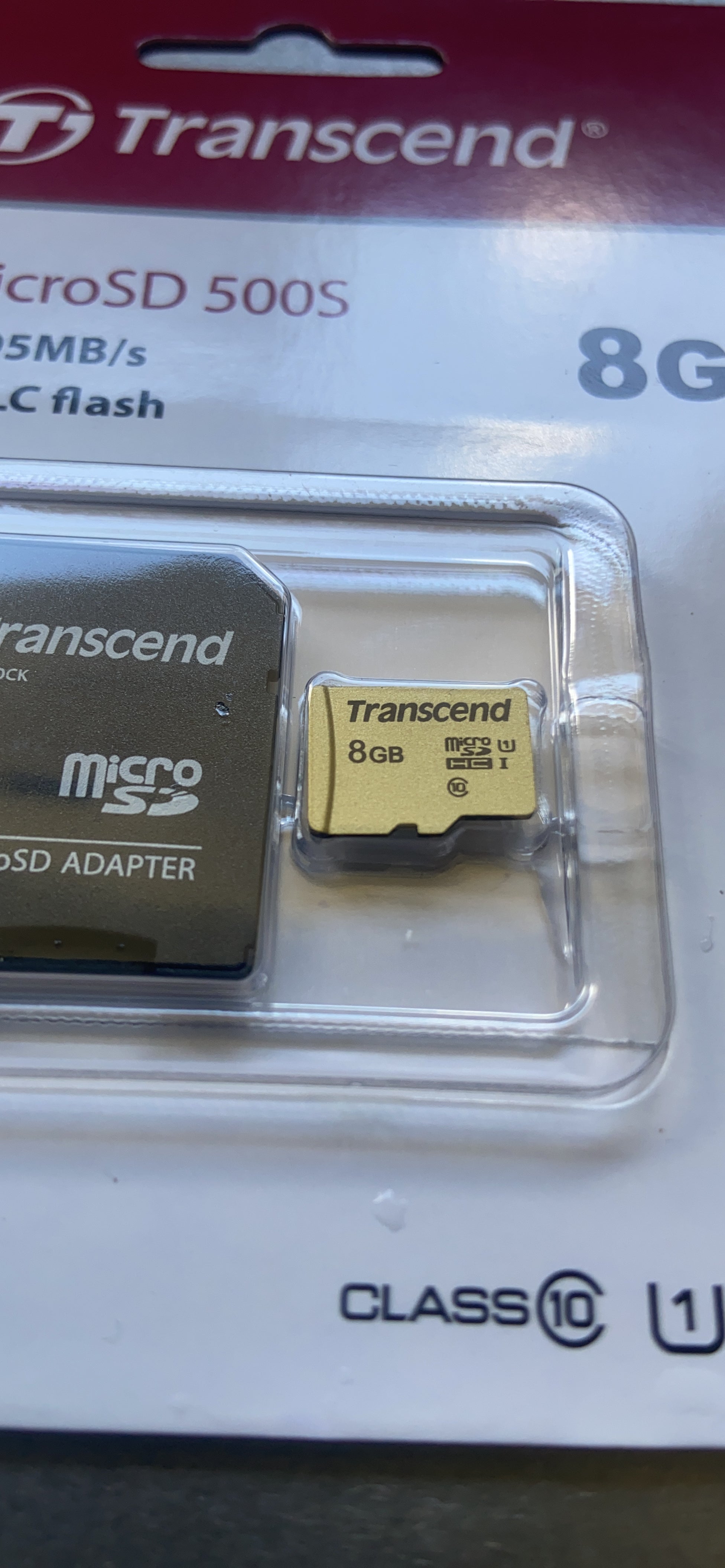 TRANSCEND 32Go UHS-I U1 microSD avec adaptateur SD pour drone / caméra