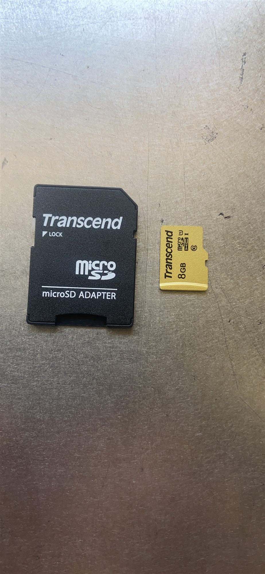 TRANSCEND Carte micro SDHC UHS I 500S Class 10 8 Go adaptateur SD inclus