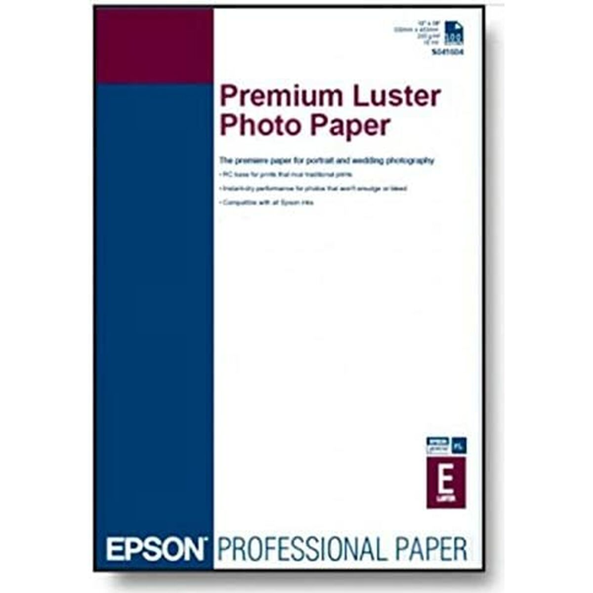 EPSON PREMIUM luster photo  papier inkjet 250g/m2 A4 250 feuilles pack de 1