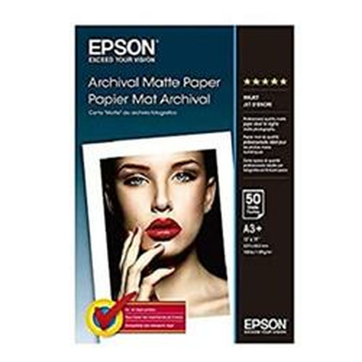 EPSON MATTE archival  papier inkjet 192g/m2 A3+ 50 feuilles pack de 1