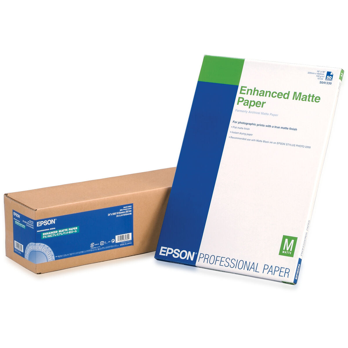 EPSON S041595 Enhanced matte  papier inkjet 189g/m2 610mm x 30.5m 1 rouleau pack de 1