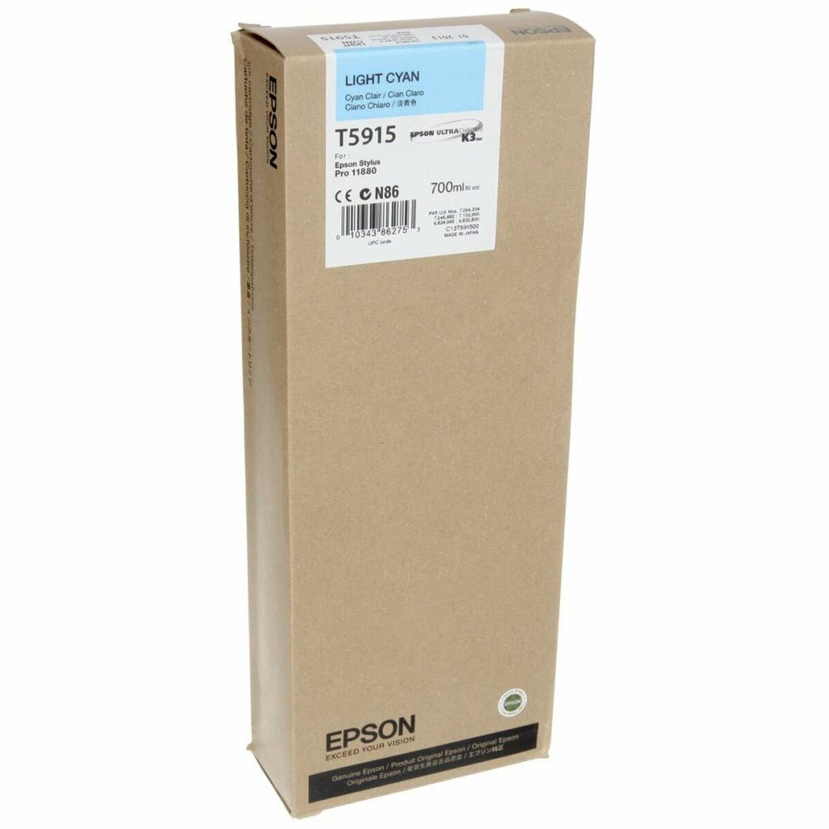 EPSON T5915 cartouche dencre cyan clair capacité standard 700ml pack de 1