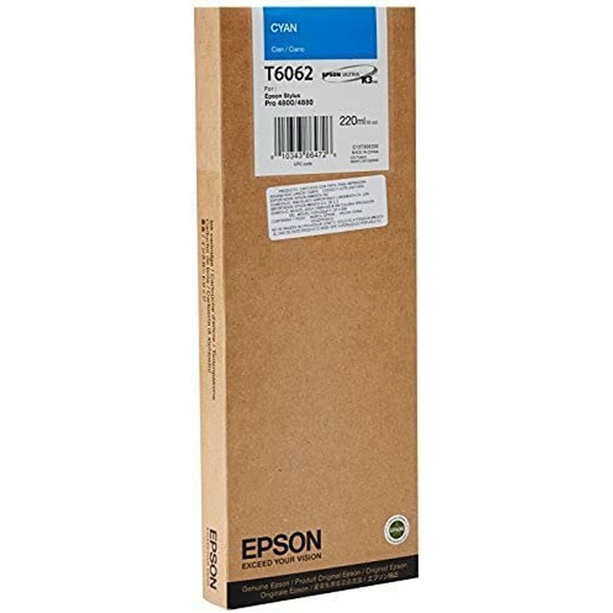 EPSON T6062 cartouche dencre cyan capacité standard 220ml pack de 1