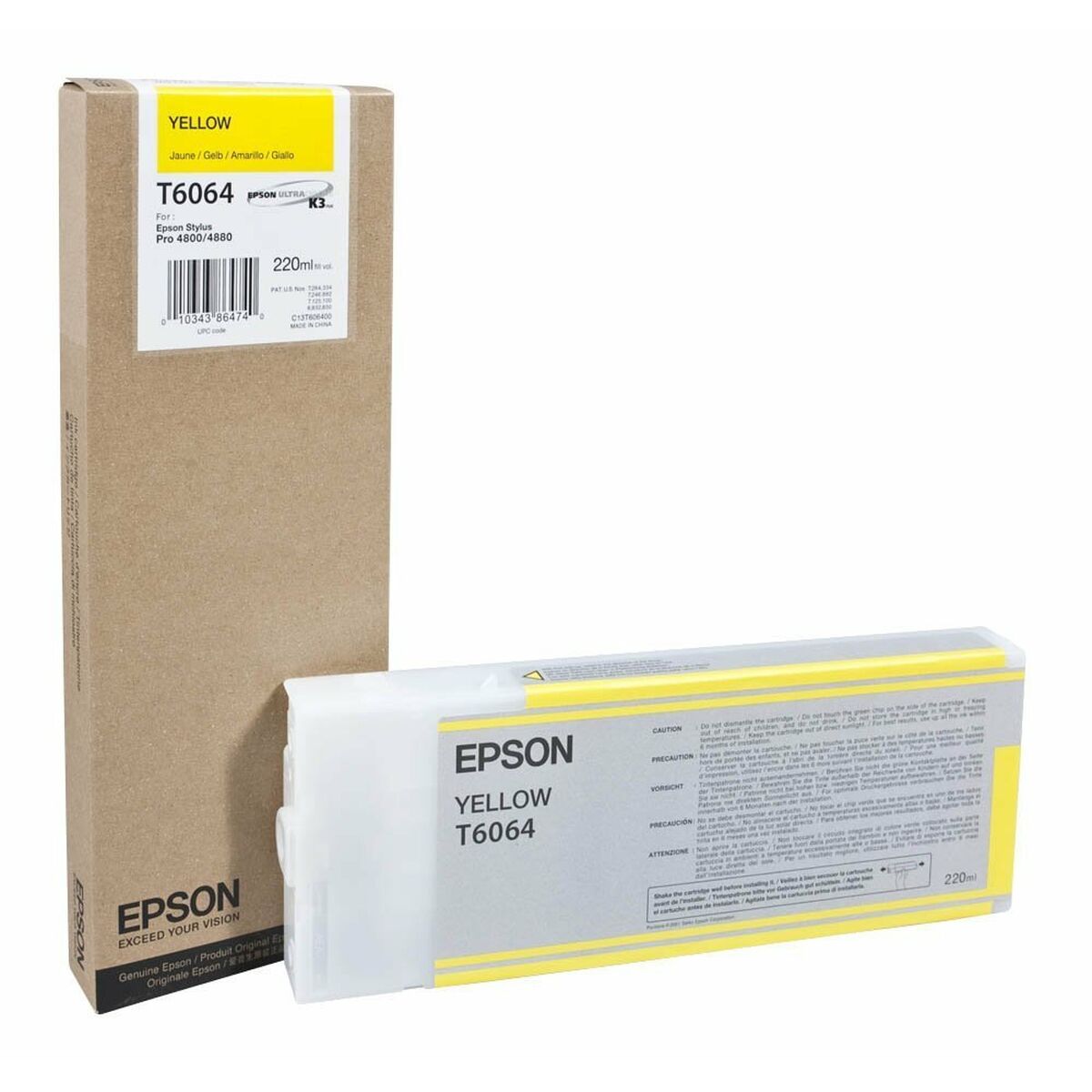 EPSON 5LB T6064 ink cartridge yellow standard capacity 220ml 1-pack