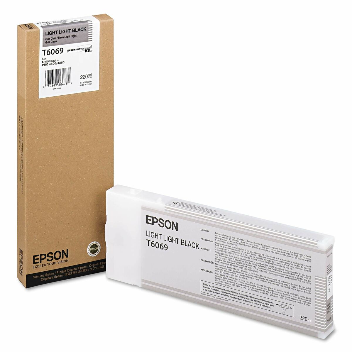 EPSON 5LB T6069 ink cartridge light light black standard capacity 220ml 1-pack
