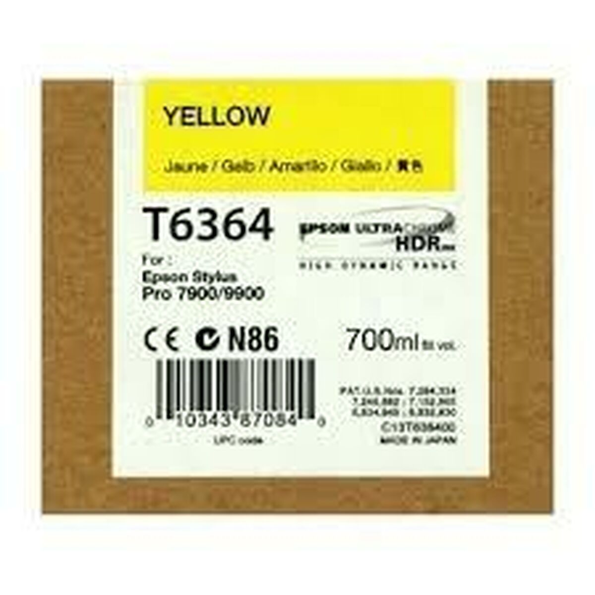EPSON 5LB T6364 ink cartridge yellow standard capacity 700ml 1-pack